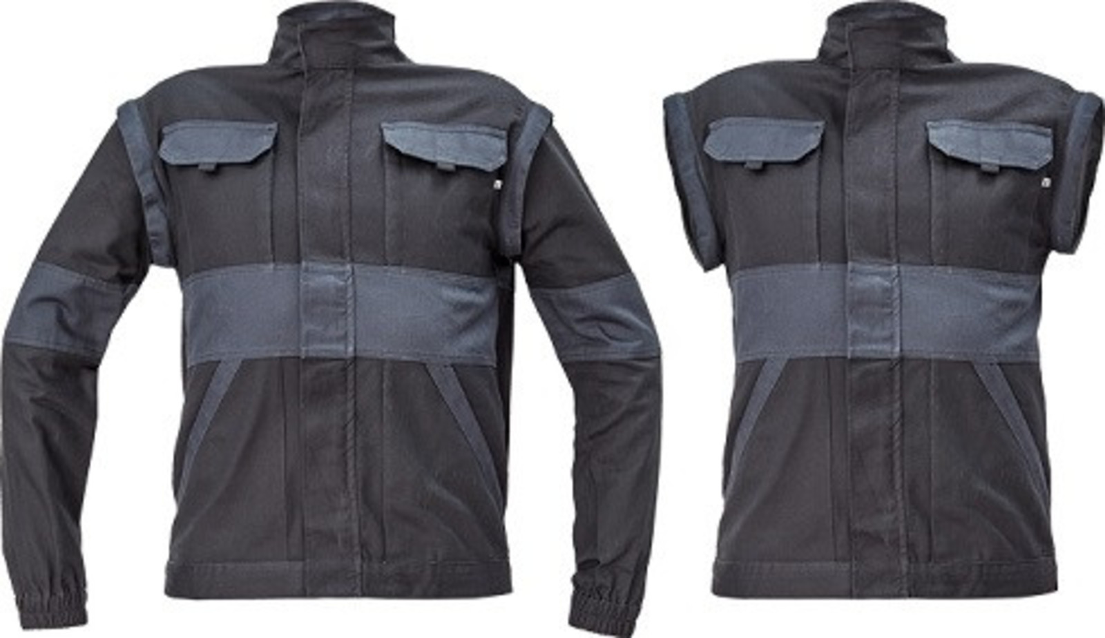 Bavlnená montérková bunda a vesta Cerva Max Neo 2v1 - veľkosť: 50, farba: čierna