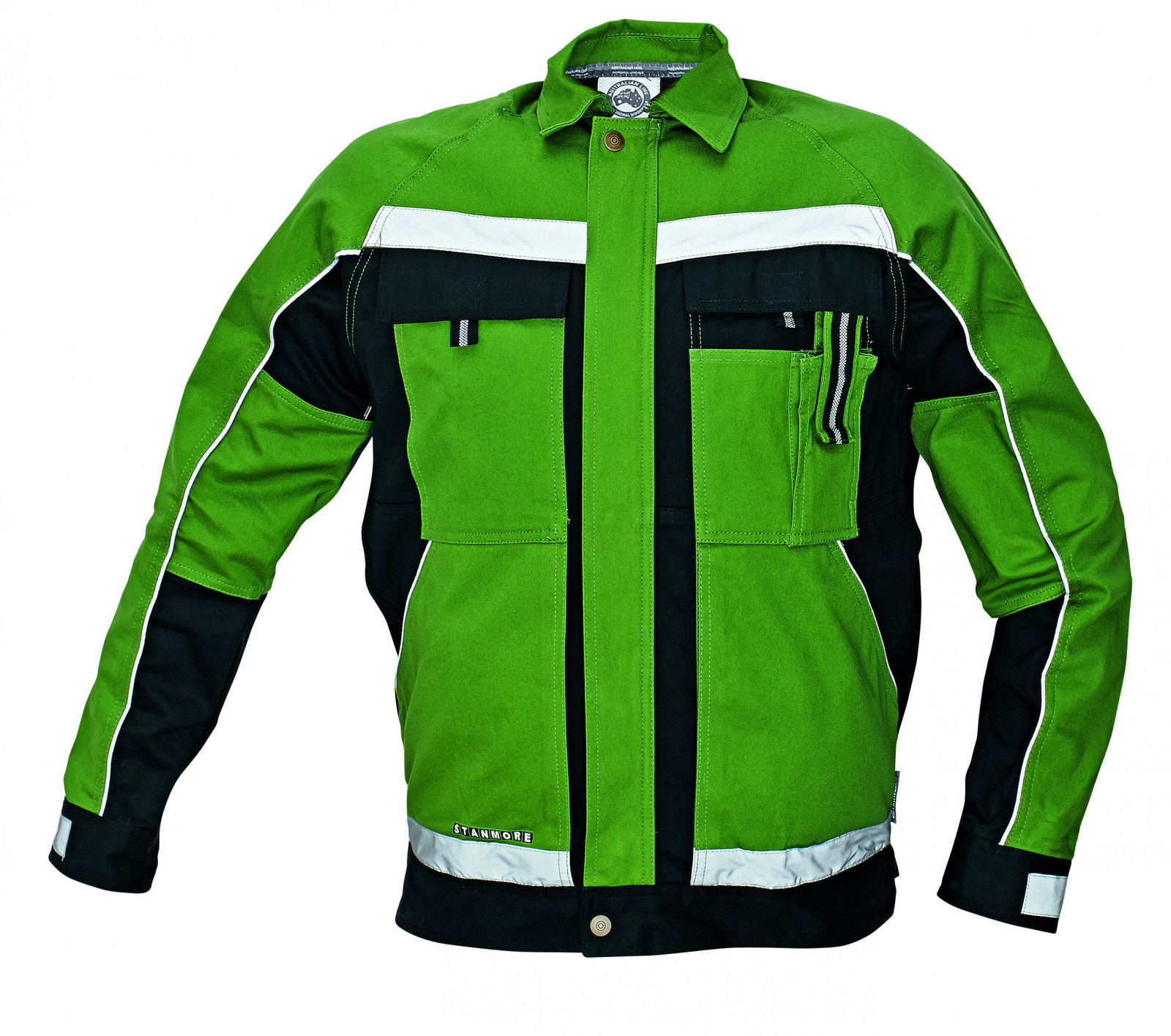 Bavlnená montérková bunda Stanmore - veľkosť: 56, farba: zelená