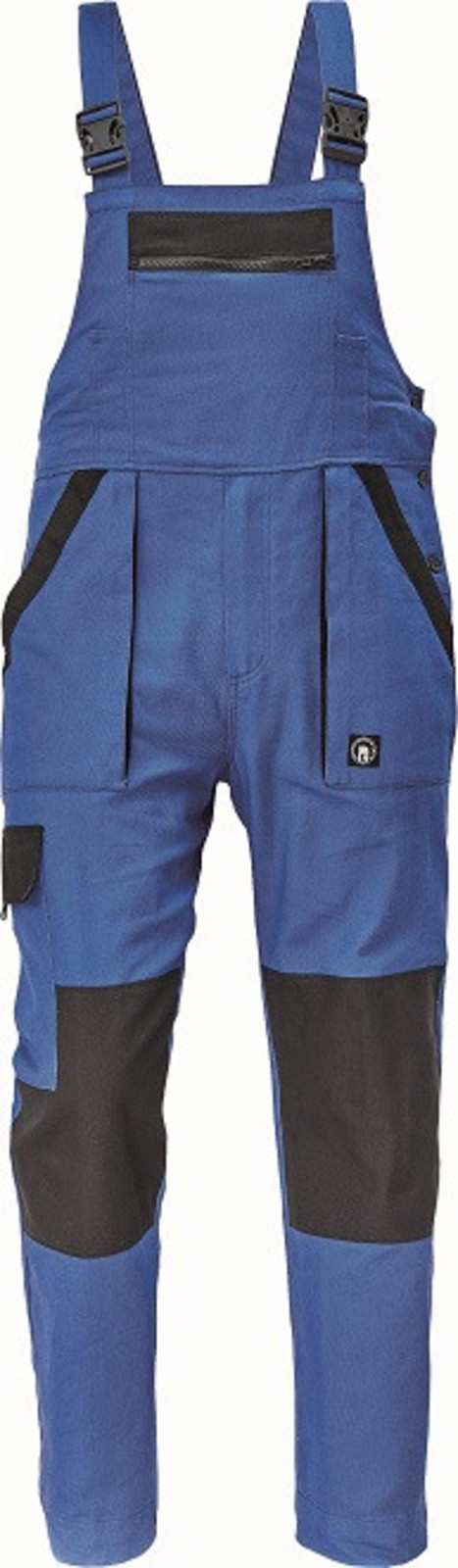 Bavlnené montérky na traky Cerva Max Neo pánske - veľkosť: 48, farba: modrá