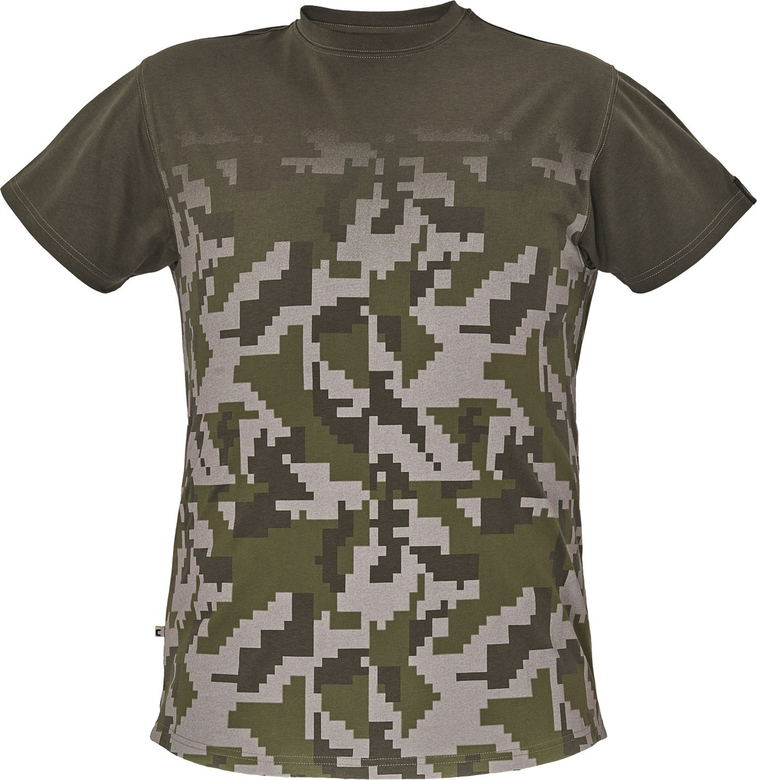 Bavlnené pracovné tričko Cerva Neurum - veľkosť: S, farba: tmavá olivová