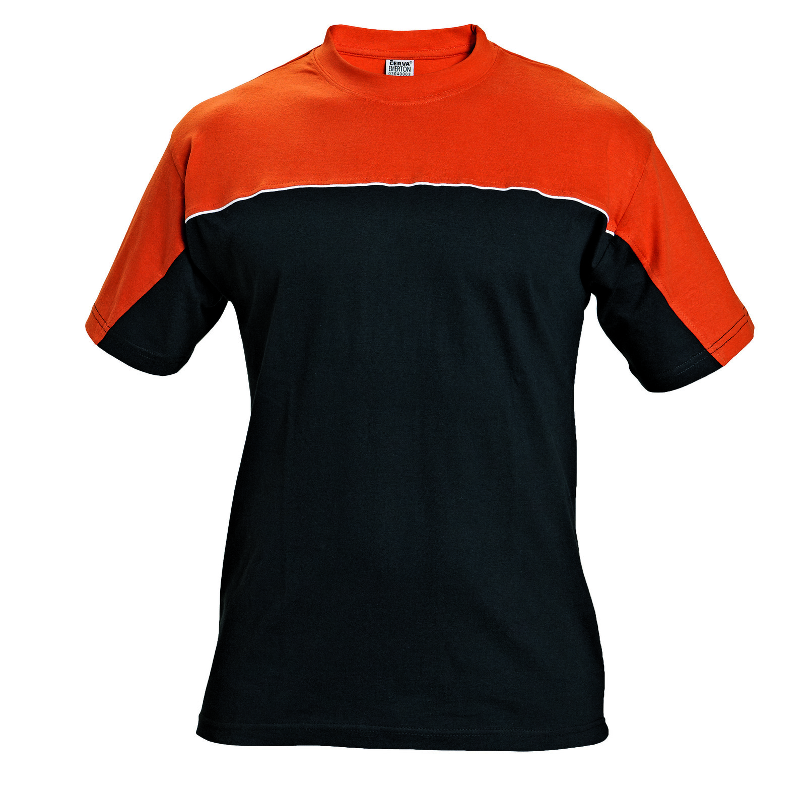 Bavlnené pracovné tričko Emerton - veľkosť: XL, farba: čierna