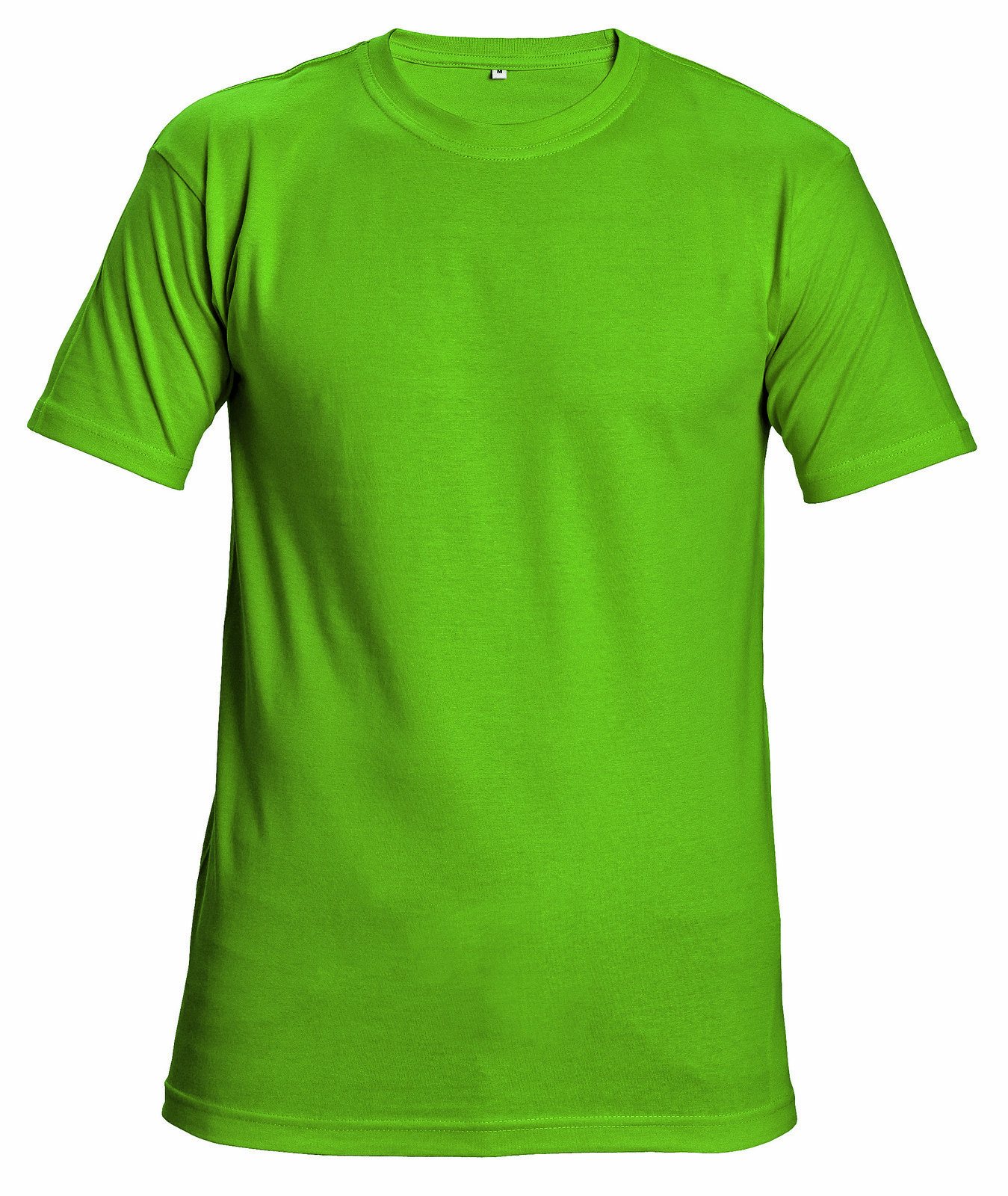 Bavlnené tričko s krátkym rukávom Garai - veľkosť: M, farba: limetková