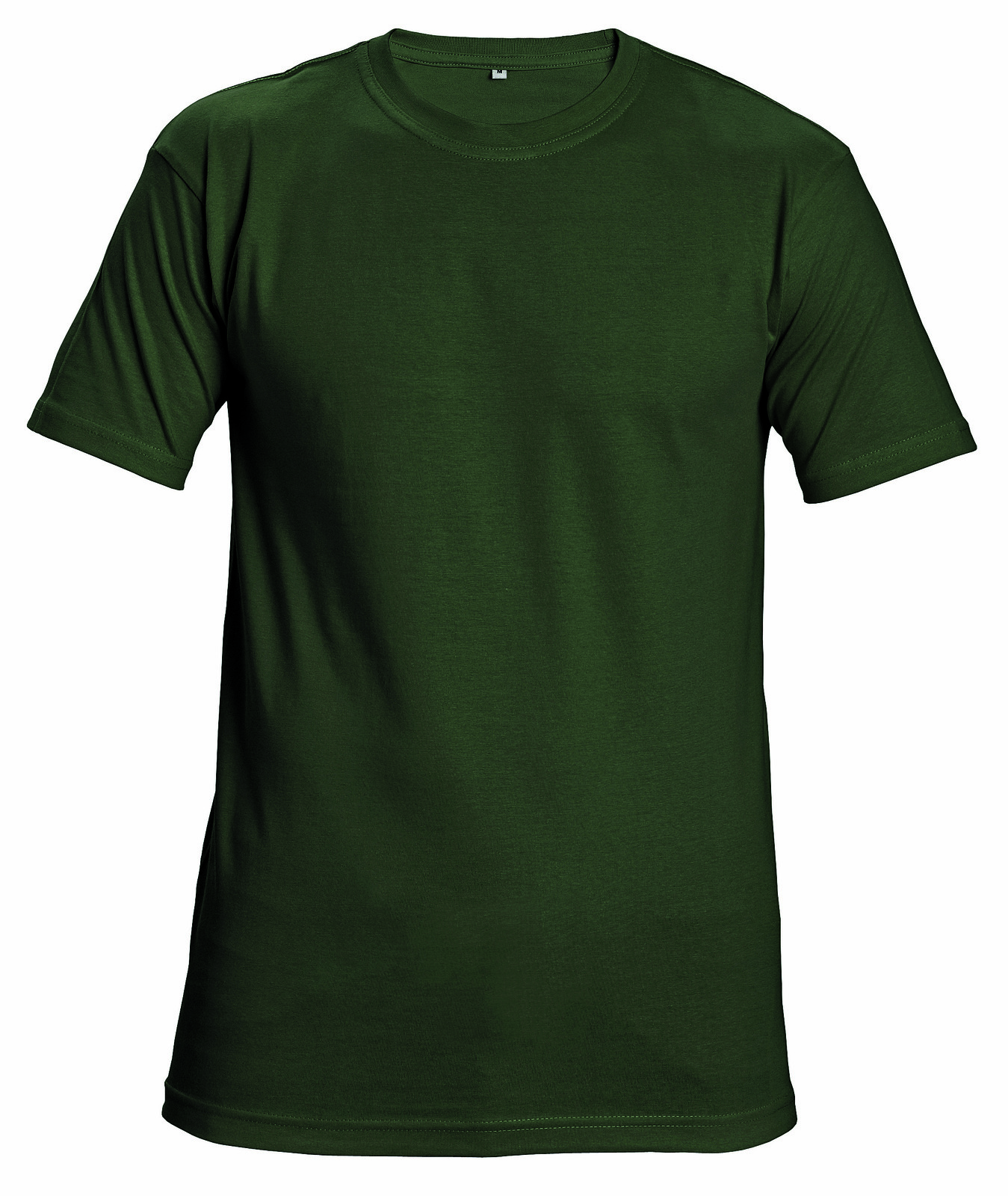 Bavlnené tričko s krátkym rukávom Garai - veľkosť: 3XL, farba: fľašková zelená