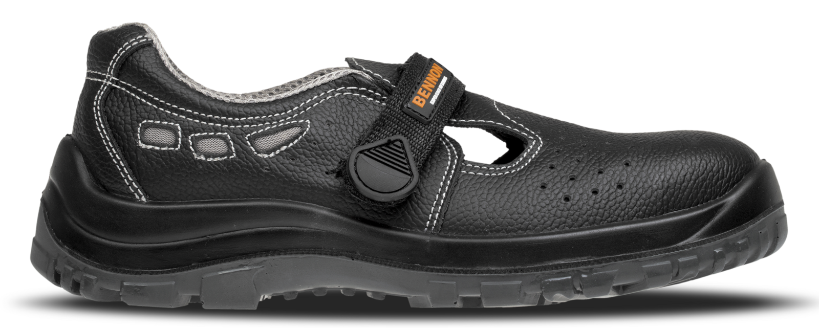 Pracovné sandále Bennon Basic O1 - veľkosť: 46, farba: čierna
