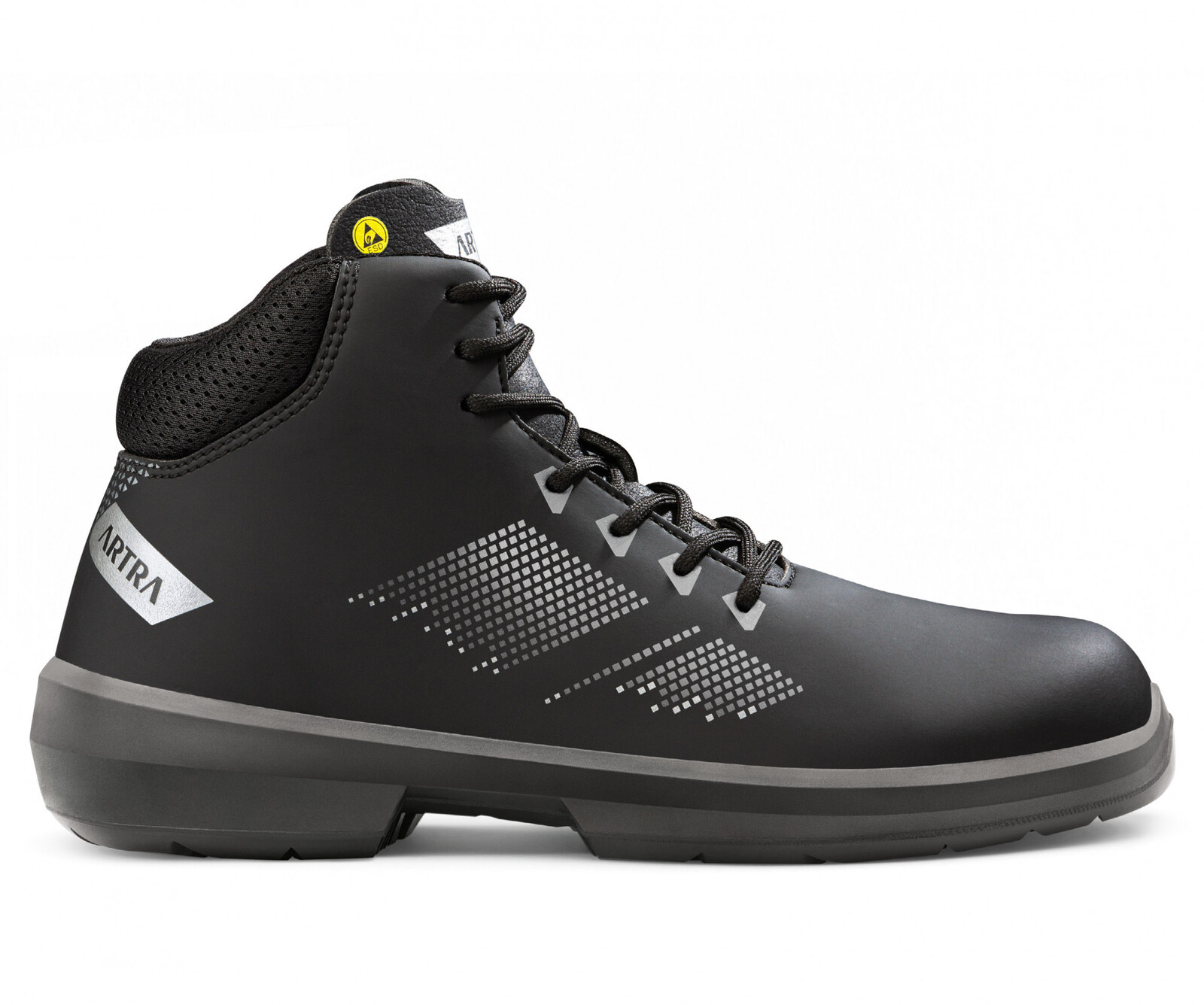 Bezpečnostná členková obuv Artra Arrival 855 676560 S3 SRC ESD MF - veľkosť: 35, farba: čierna/sivá