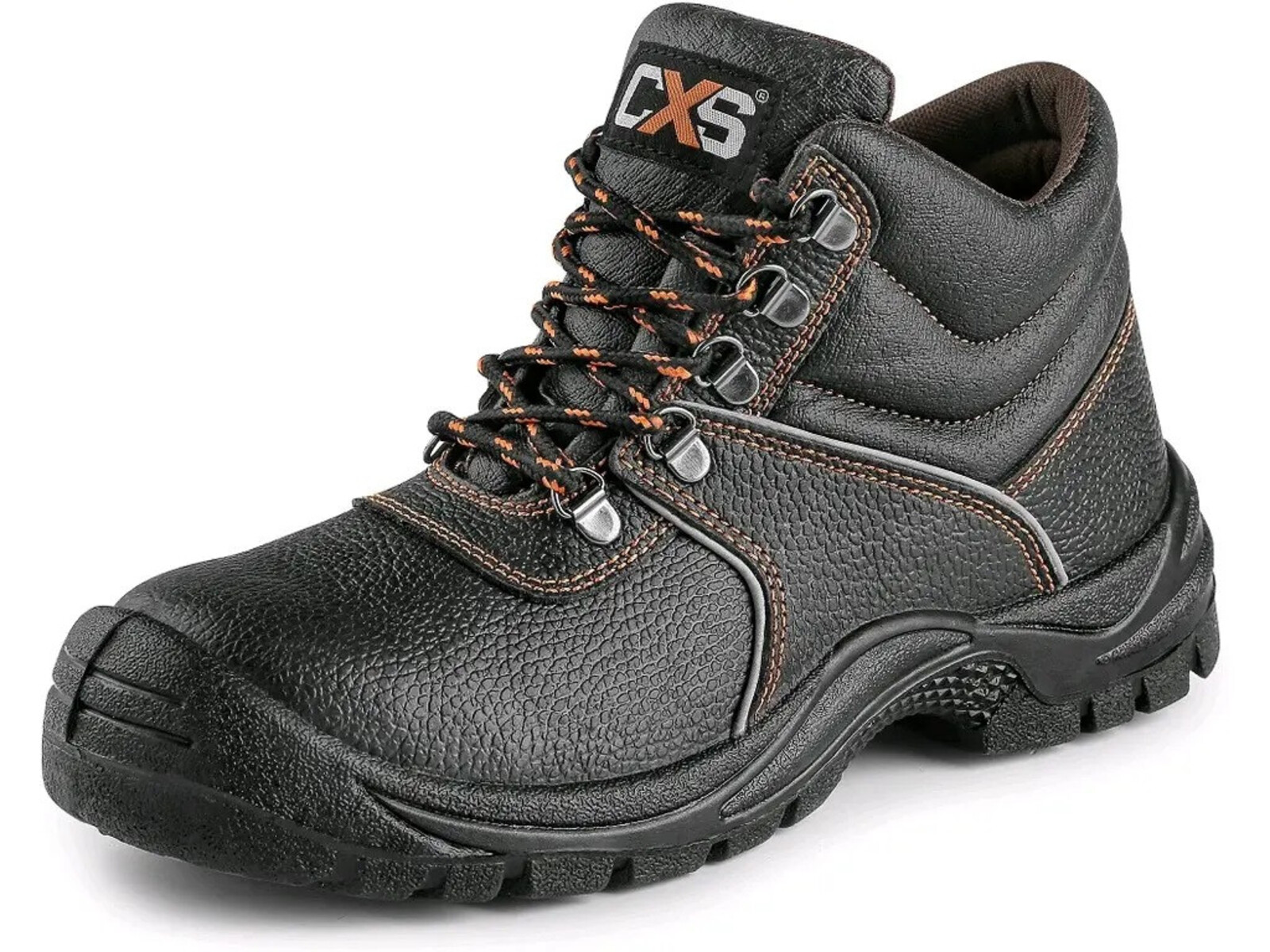 Bezpečnostná členková obuv CXS Stone Marble S3 SRC - veľkosť: 50, farba: čierna/oranžová
