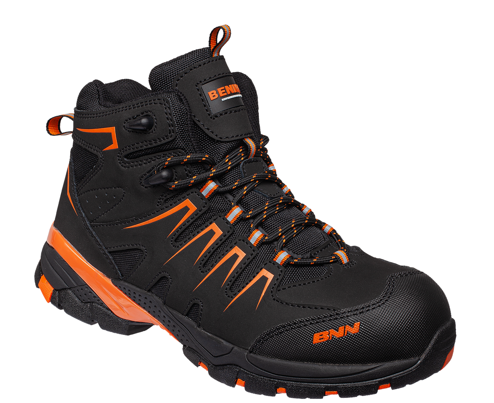 Bezpečnostná členková obuv Bennon Orlando XTR S3 NM High - veľkosť: 38, farba: čierna/oranžová
