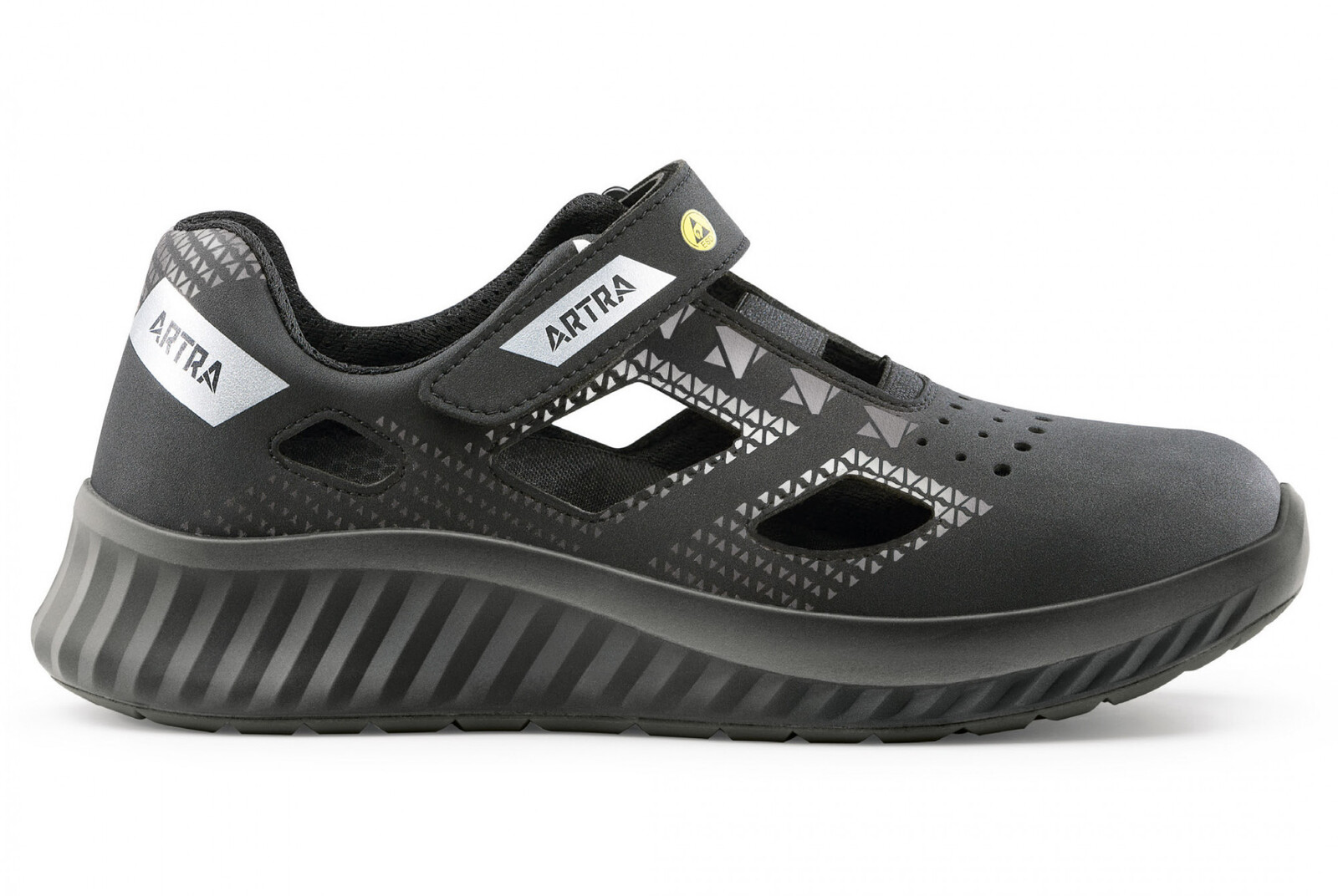 Bezpečnostné sandále Artra Arso 701 616560 S1 SRC ESD - veľkosť: 37, farba: čierna/sivá