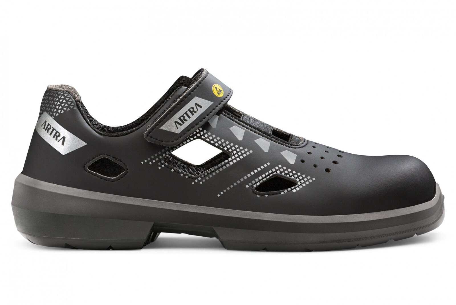 Bezpečnostné sandále Artra Arzo 805 676560 S1 SRC ESD MF - veľkosť: 42, farba: čierna/sivá
