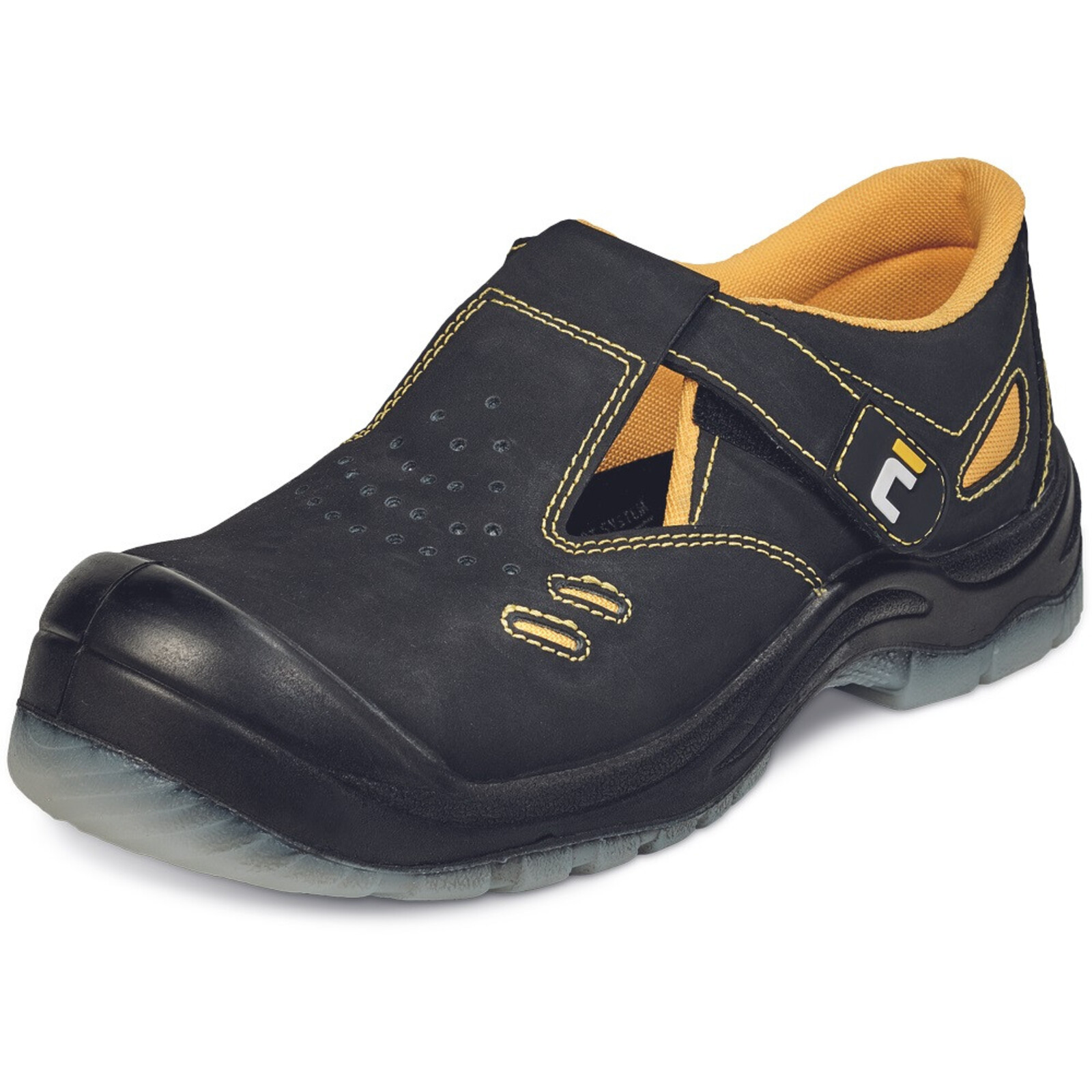 Bezpečnostné sandále Cerva BK TPU MF S1P SRC - veľkosť: 41, farba: čierna/žltá
