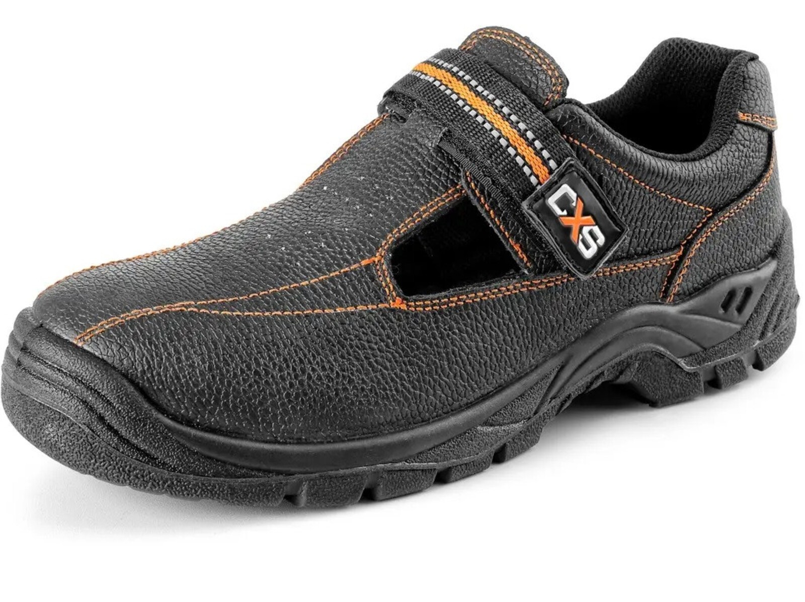 Bezpečnostné sandále CXS Stone Nefrit S1 SRC - veľkosť: 47, farba: čierna/oranžová