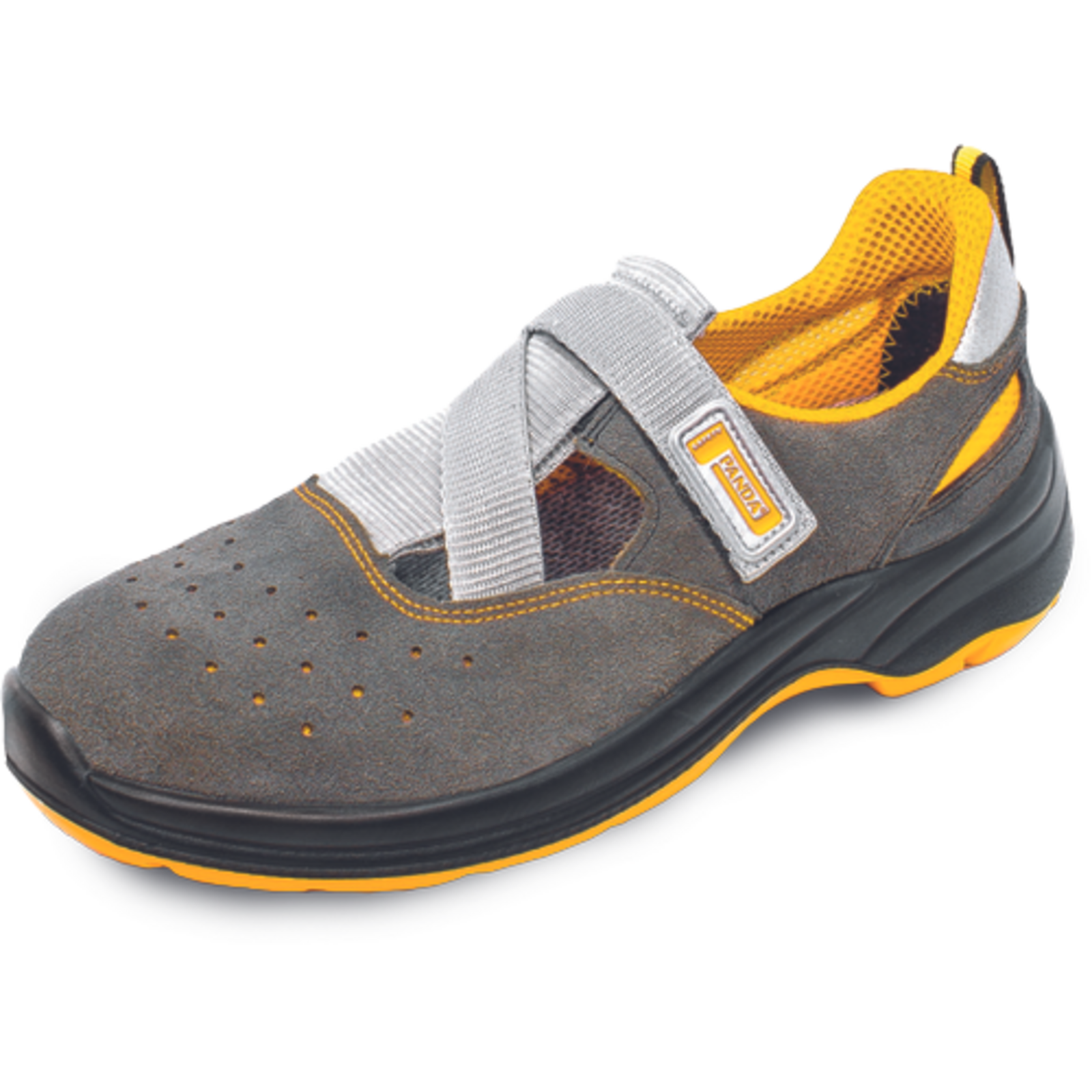 Bezpečnostné sandále MATERA MF S1 ESD SRC sivá - veľkosť: 47, farba: sivá