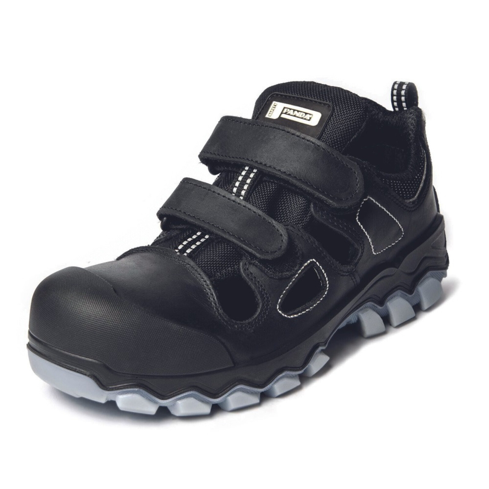 Bezpečnostné sandále Panda Techo No. Two MF S1P SRC - veľkosť: 48, farba: čierna/sivá