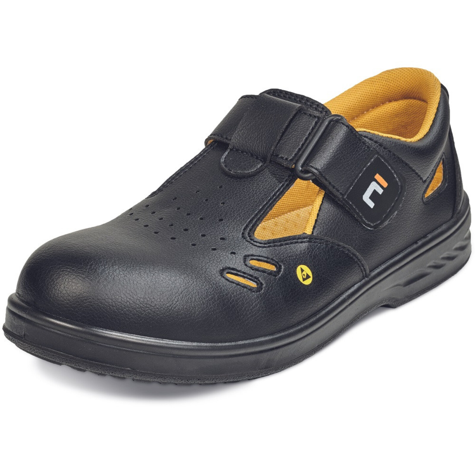 Bezpečnostné sandále Raven MF ESD S1 SRC - veľkosť: 36, farba: čierna