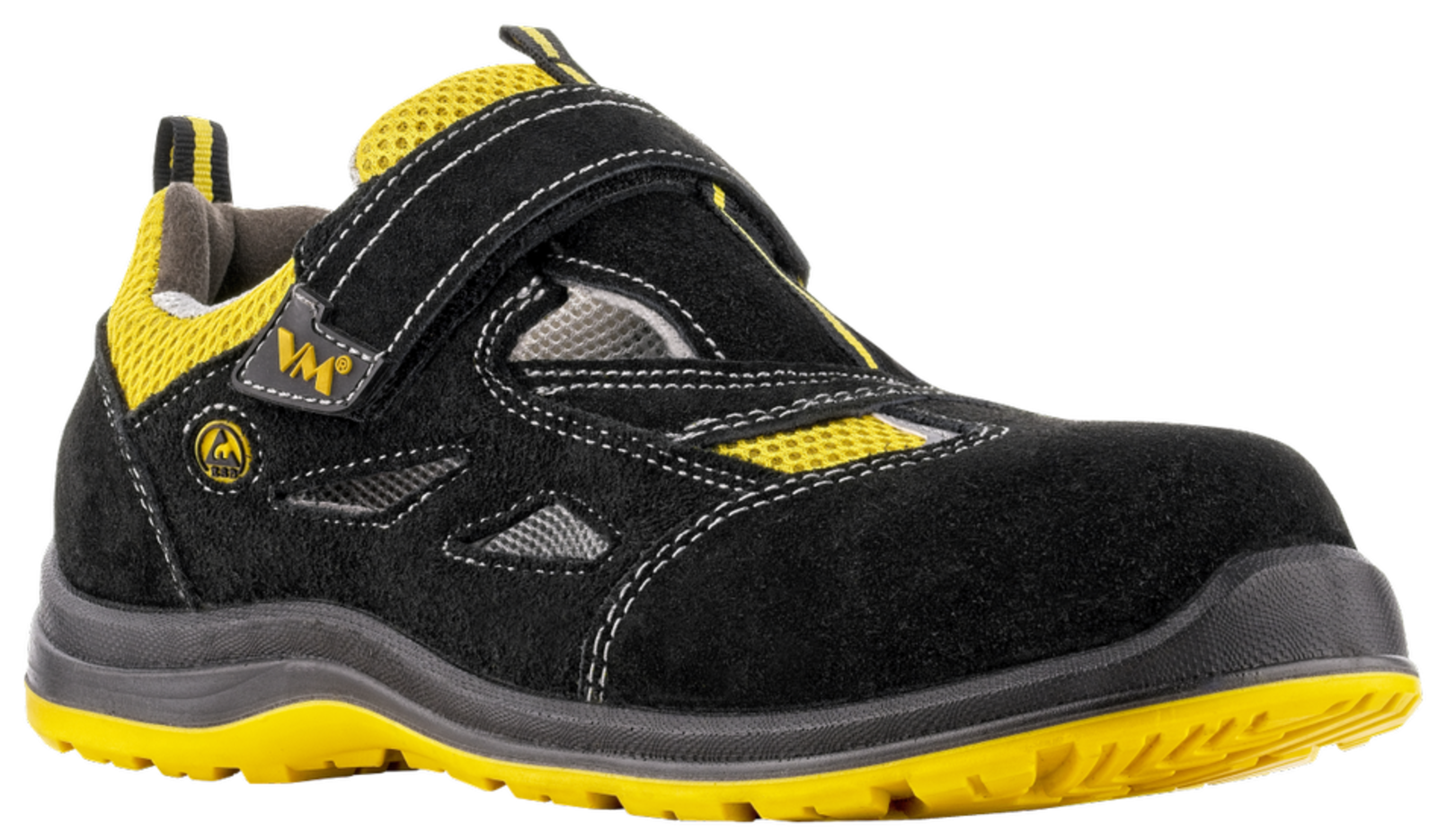 Bezpečnostné sandále VM Michigan S1P ESD - veľkosť: 42, farba: čierna/žltá