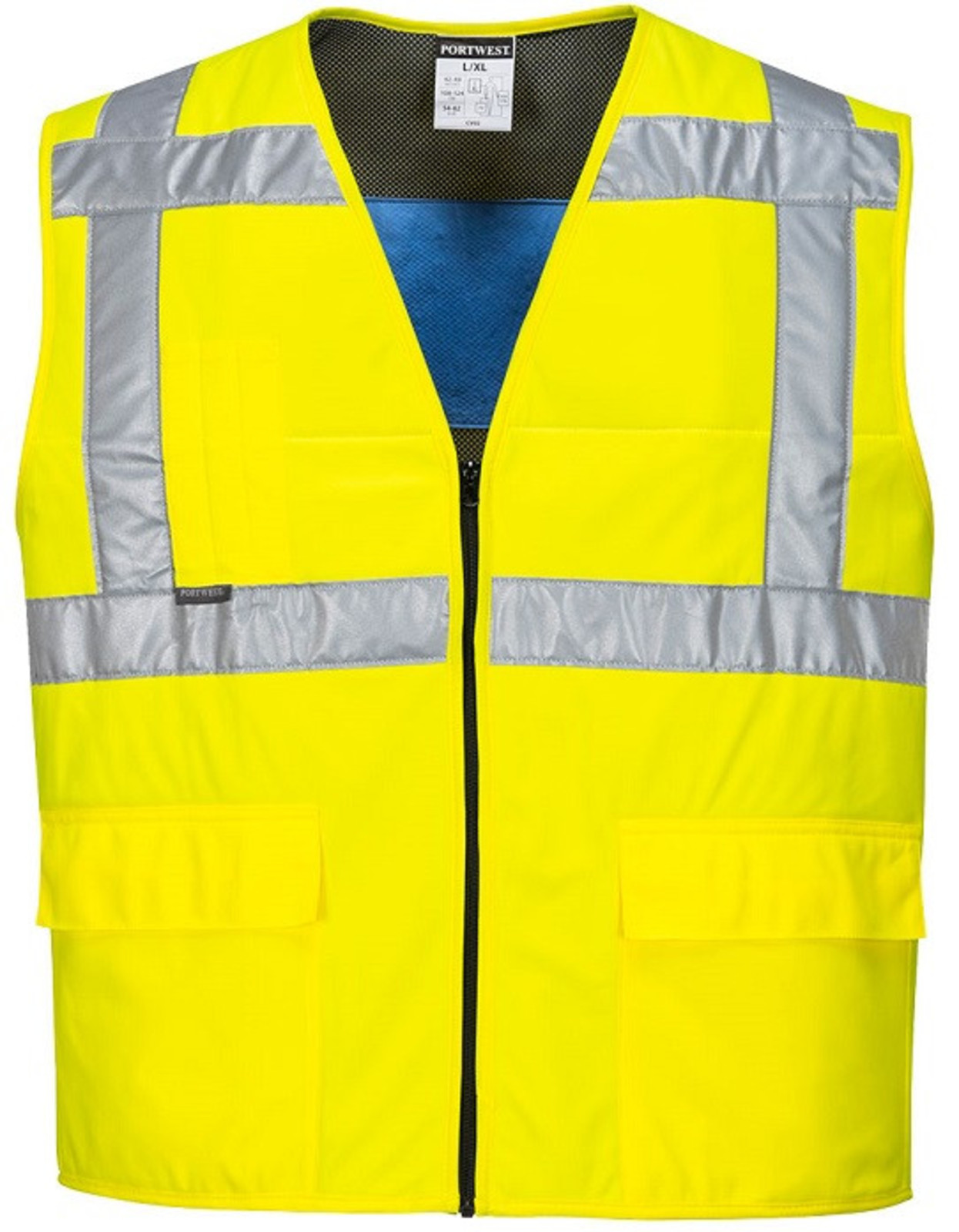 Chladiaca reflexná vesta Portwest CV02 - veľkosť: L/XL, farba: žltá