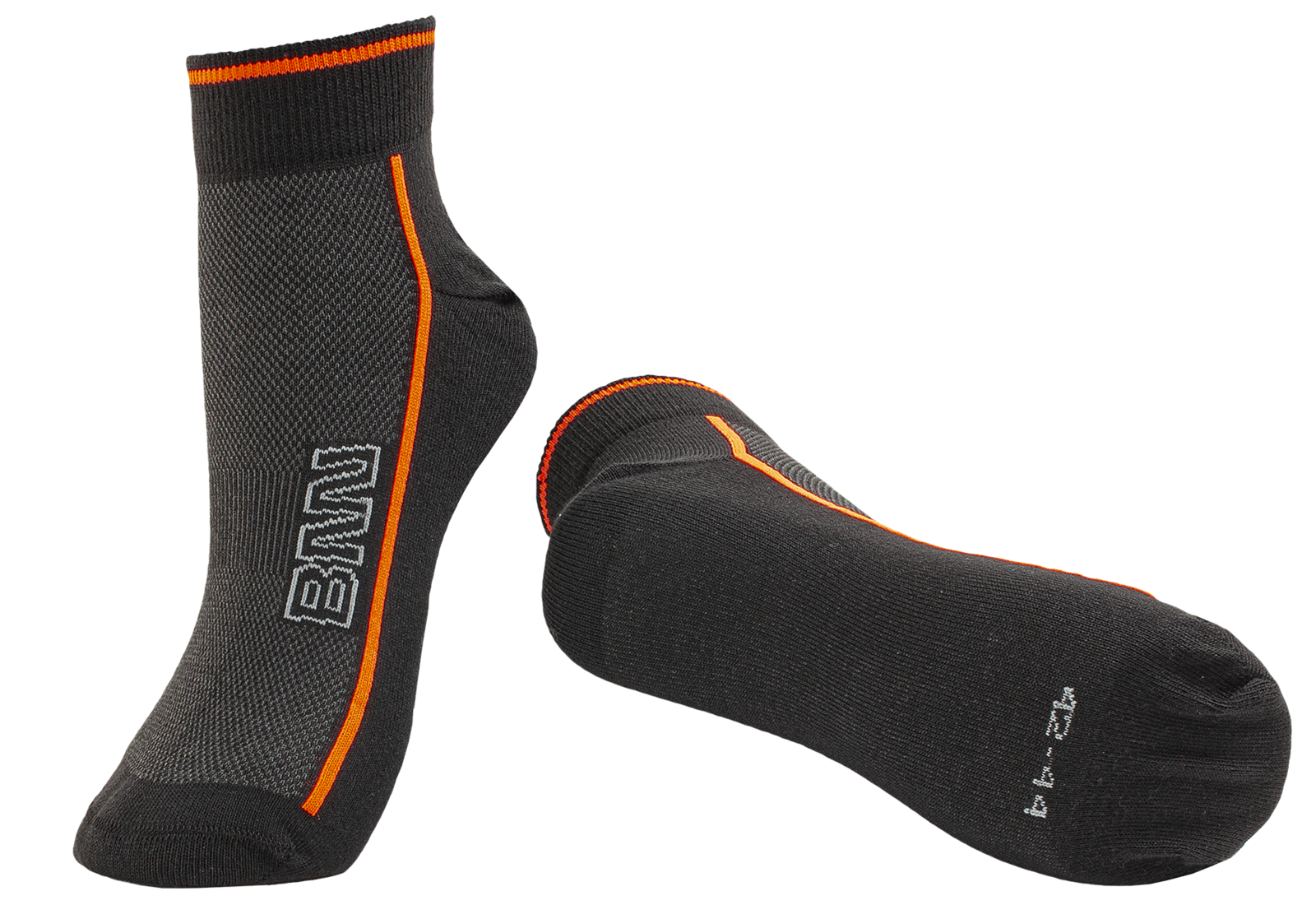 Členkové ponožky SUMMER TREK SOCK BLACK - veľkosť: 48-49, farba: sivá/oranžová