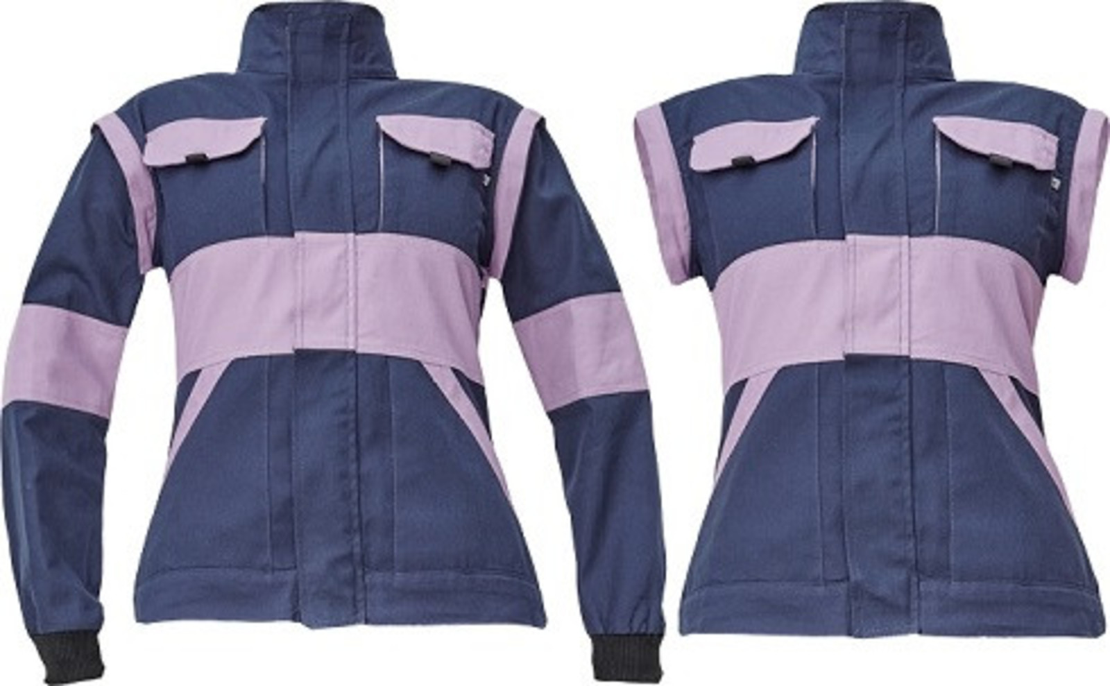 Dámska bavlnená montérková bunda Cerva Max Neo Lady 2v1 - veľkosť: 40, farba: navy lila