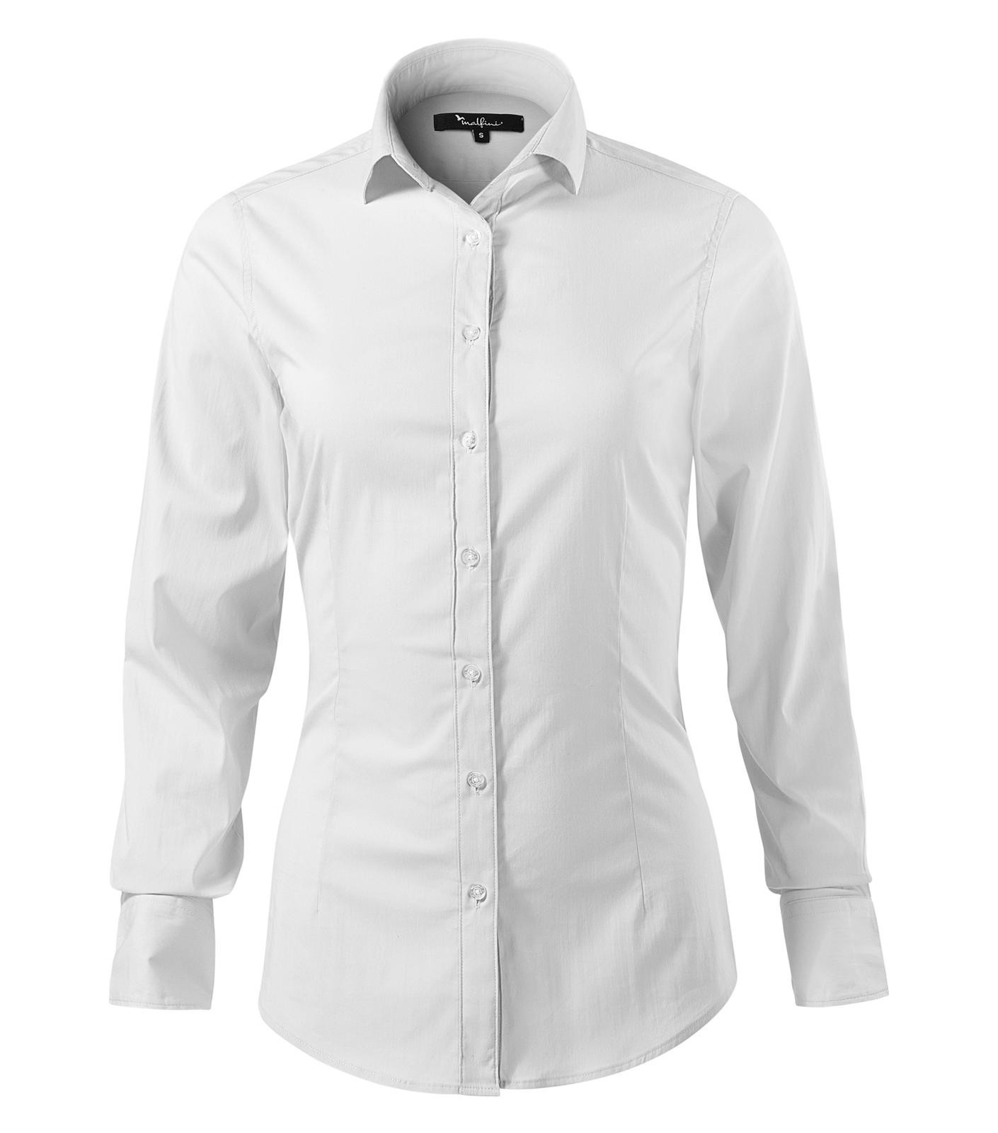Dámska košeľa s dlhým rukávom Malfini Premium Dynamic 263 - veľkosť: S, farba: biela