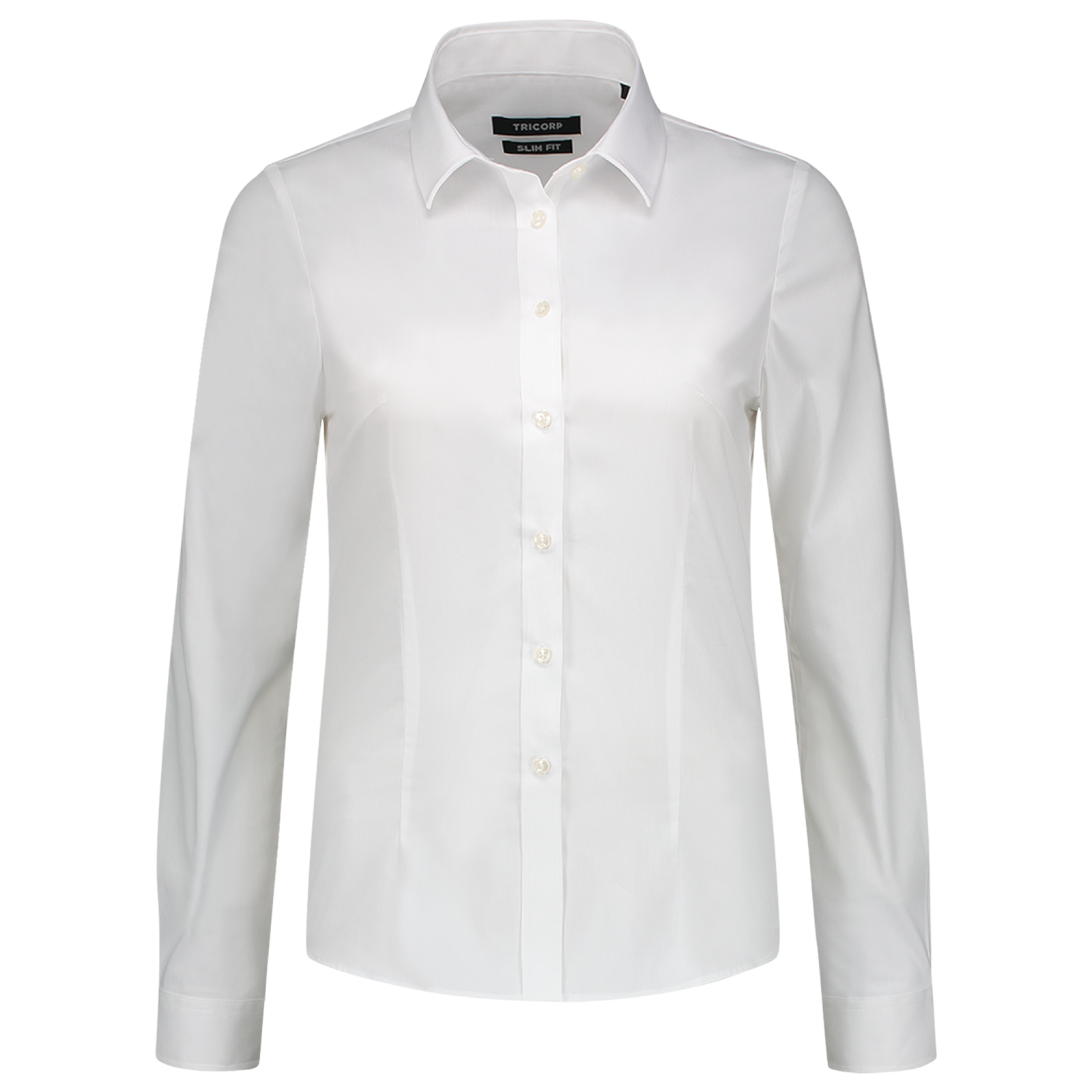 Dámska košeľa s dlhým rukávom Tricorp Fitted Stretch T24 - veľkosť: 34, farba: biela