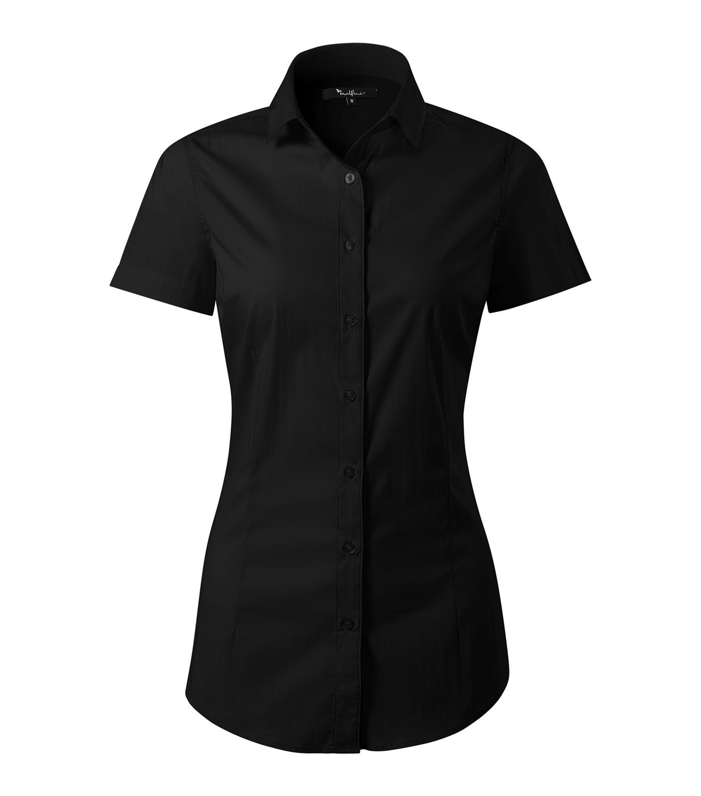 Dámska košeľa s krátkym rukávom Malfini Premium Flash 261 - veľkosť: XXL, farba: čierna