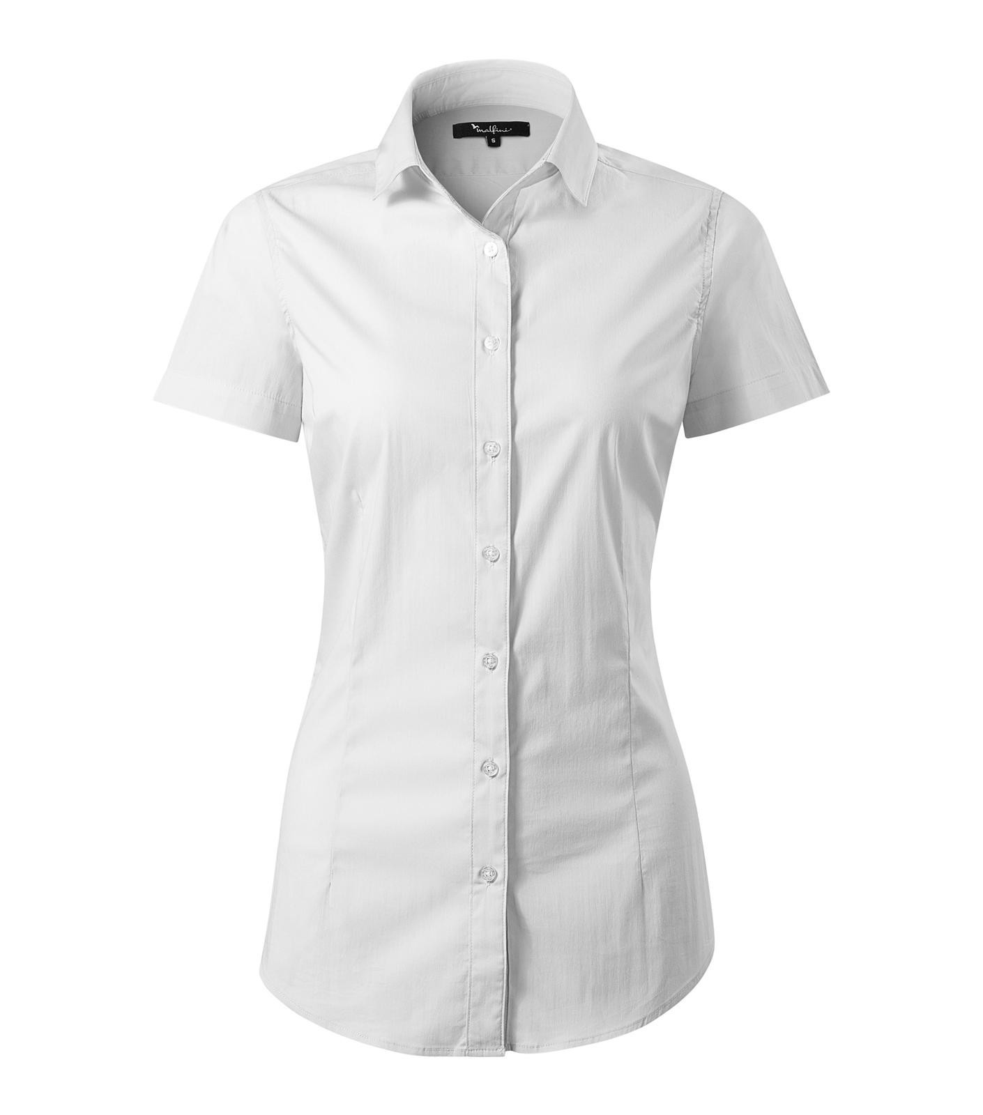 Dámska košeľa s krátkym rukávom Malfini Premium Flash 261 - veľkosť: L, farba: biela
