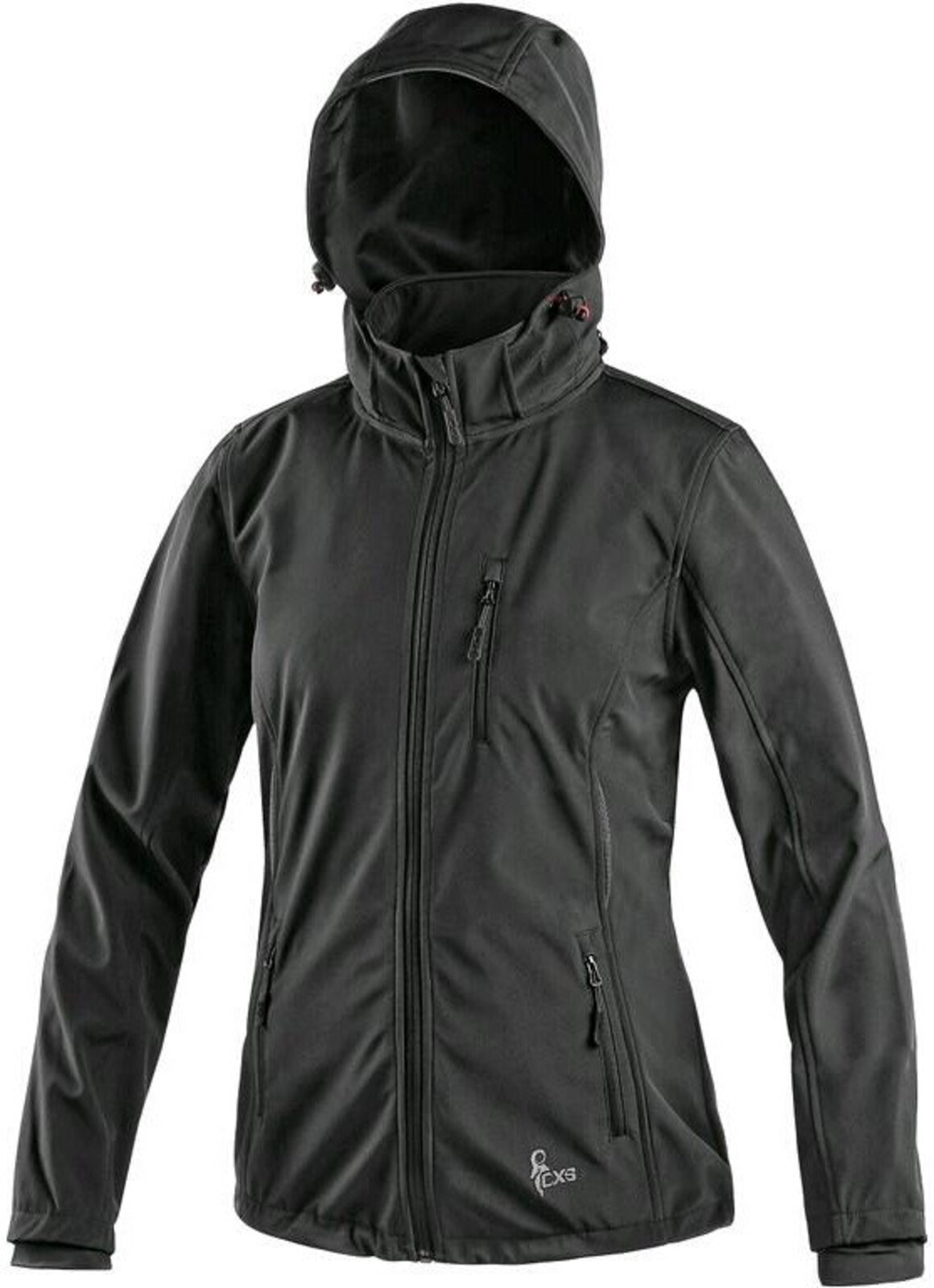 Dámska softshellová bunda CXS Digby - veľkosť: XXL, farba: čierna