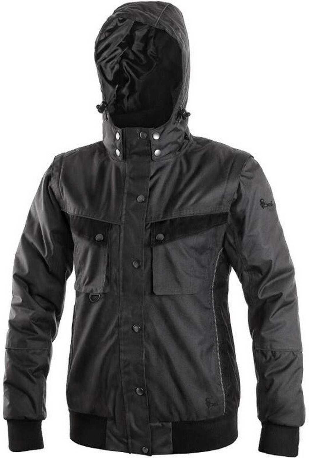 Dámska zimná bunda CXS Irvine 2v1 - veľkosť: M, farba: sivá/čierna