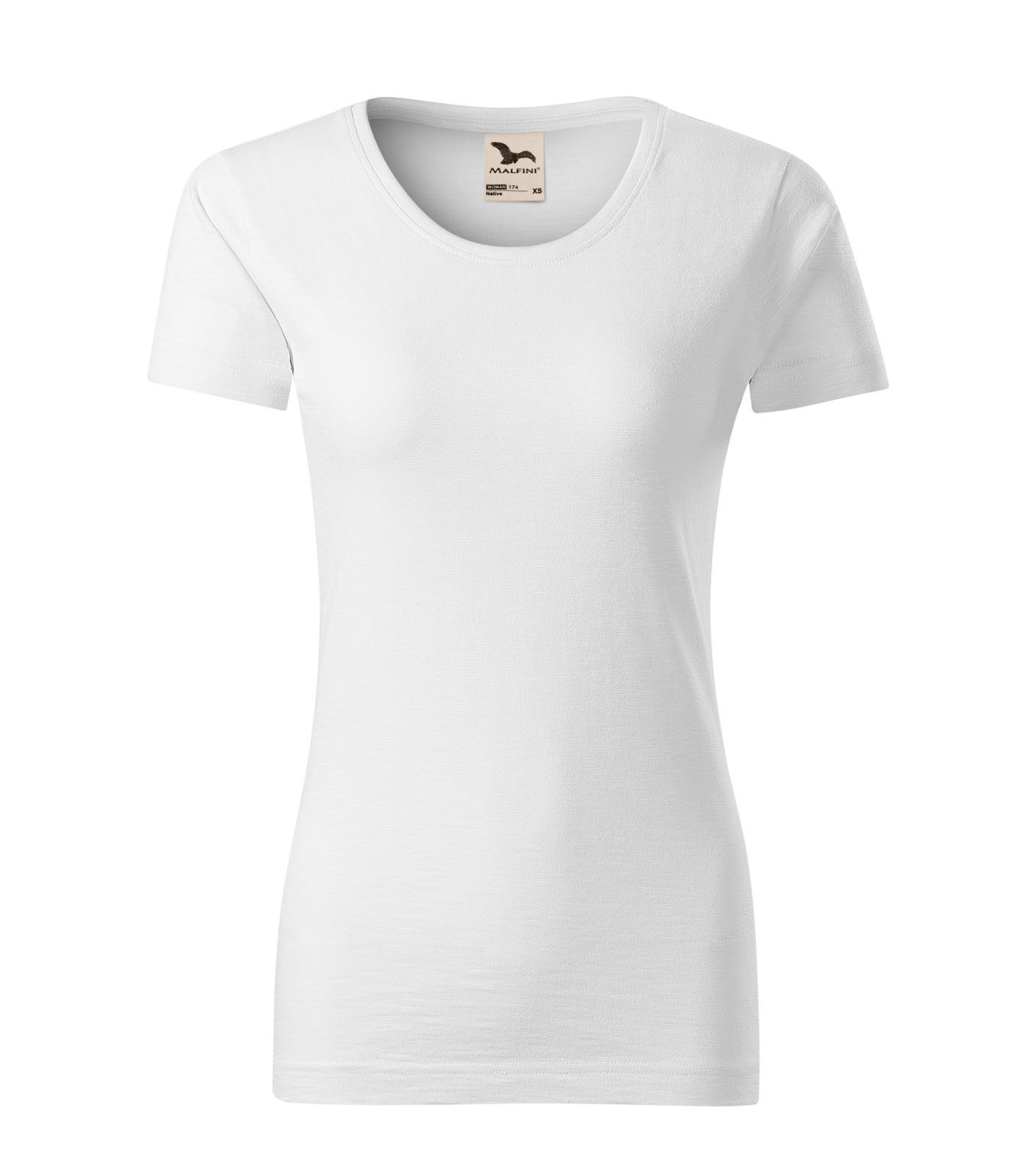 Dámske bavlnené tričko Malfini Native 174 - veľkosť: XL, farba: biela