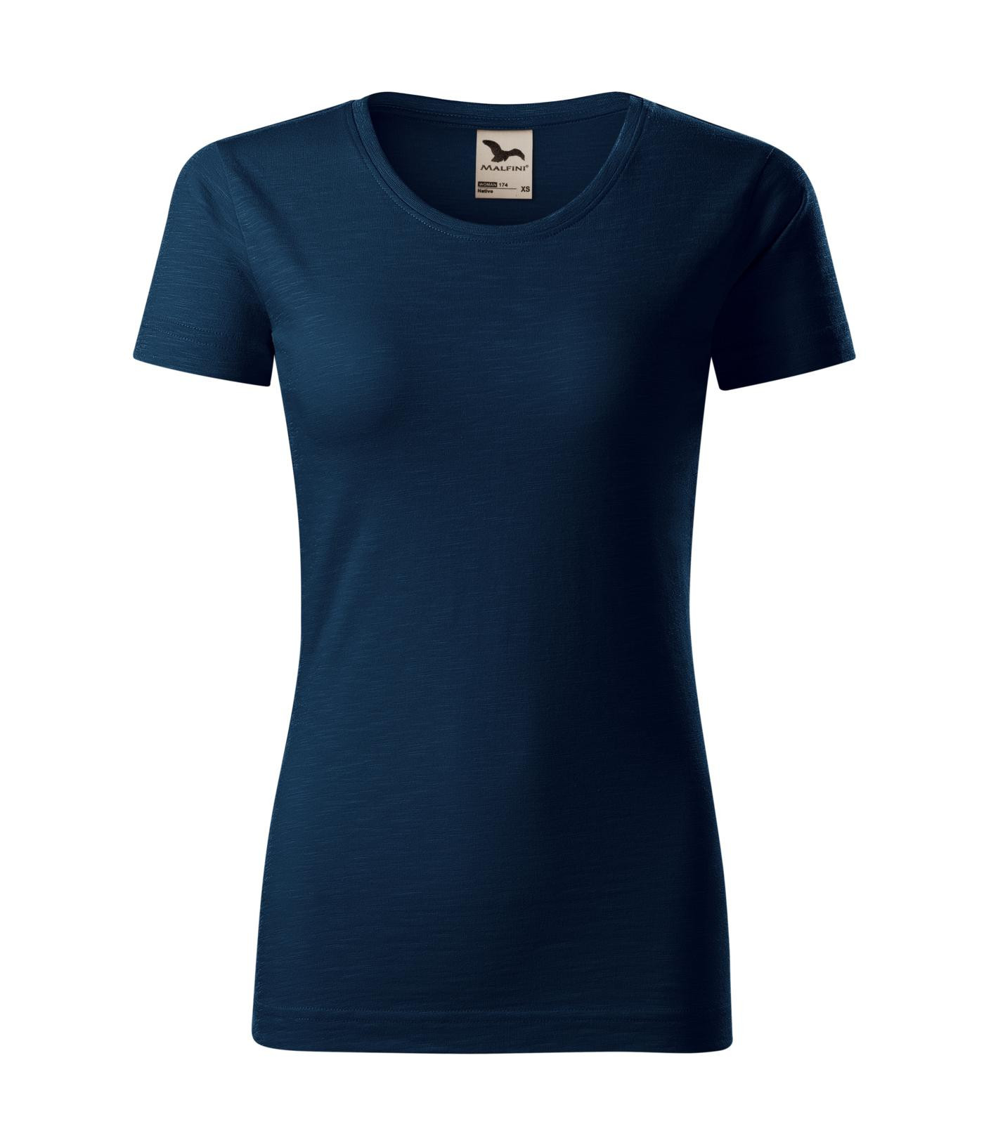 Dámske bavlnené tričko Malfini Native 174 - veľkosť: L, farba: tmavo modrá