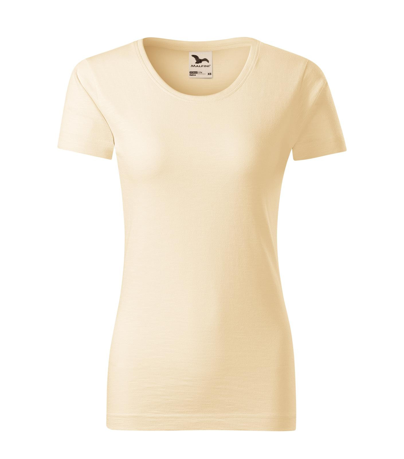 Dámske bavlnené tričko Malfini Native 174 - veľkosť: XXL, farba: mandľová