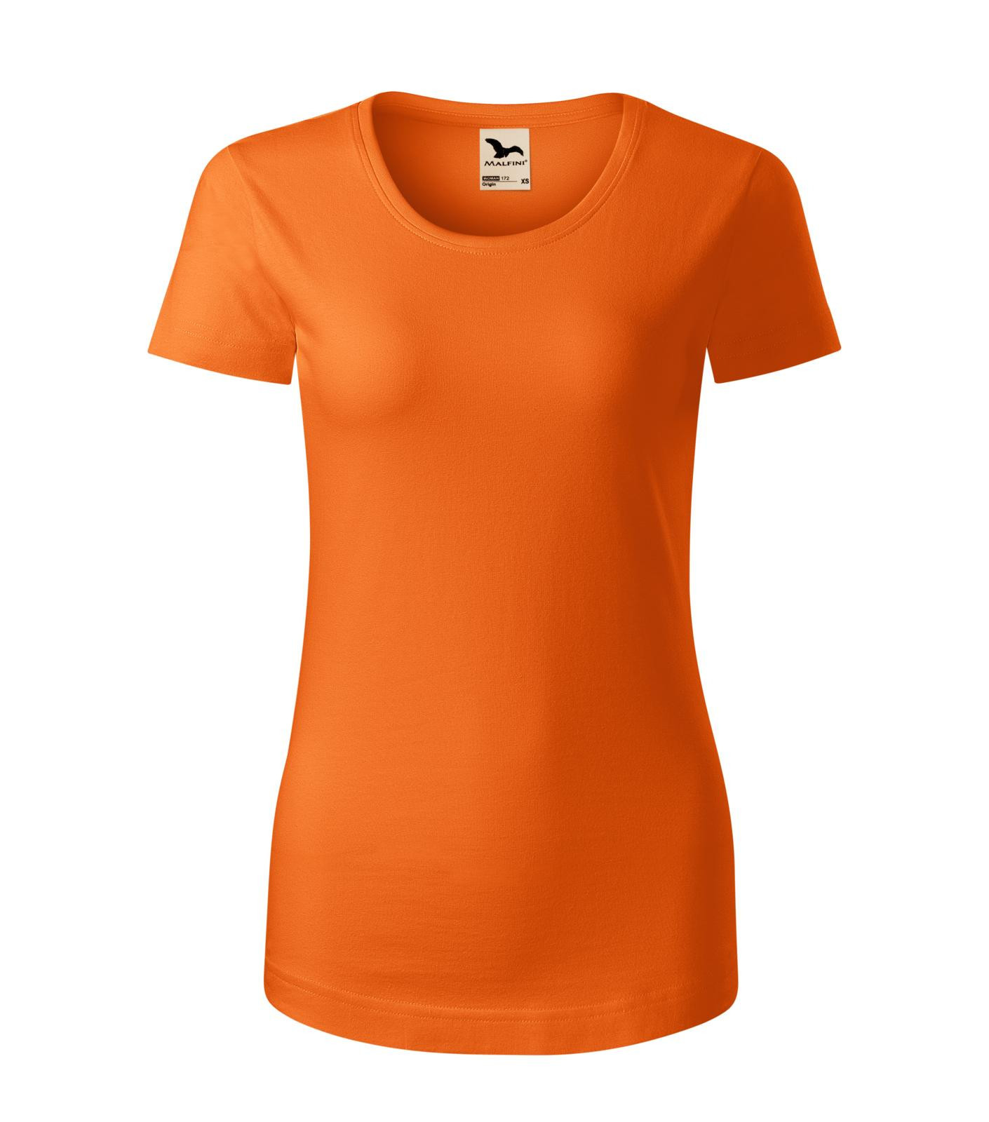 Dámske bavlnené tričko Malfini Origin 172 - veľkosť: XXL, farba: oranžová