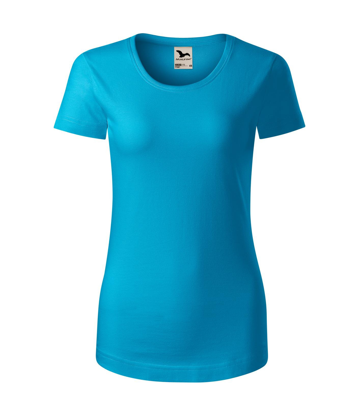 Dámske bavlnené tričko Malfini Origin 172 - veľkosť: L, farba: tyrkysová