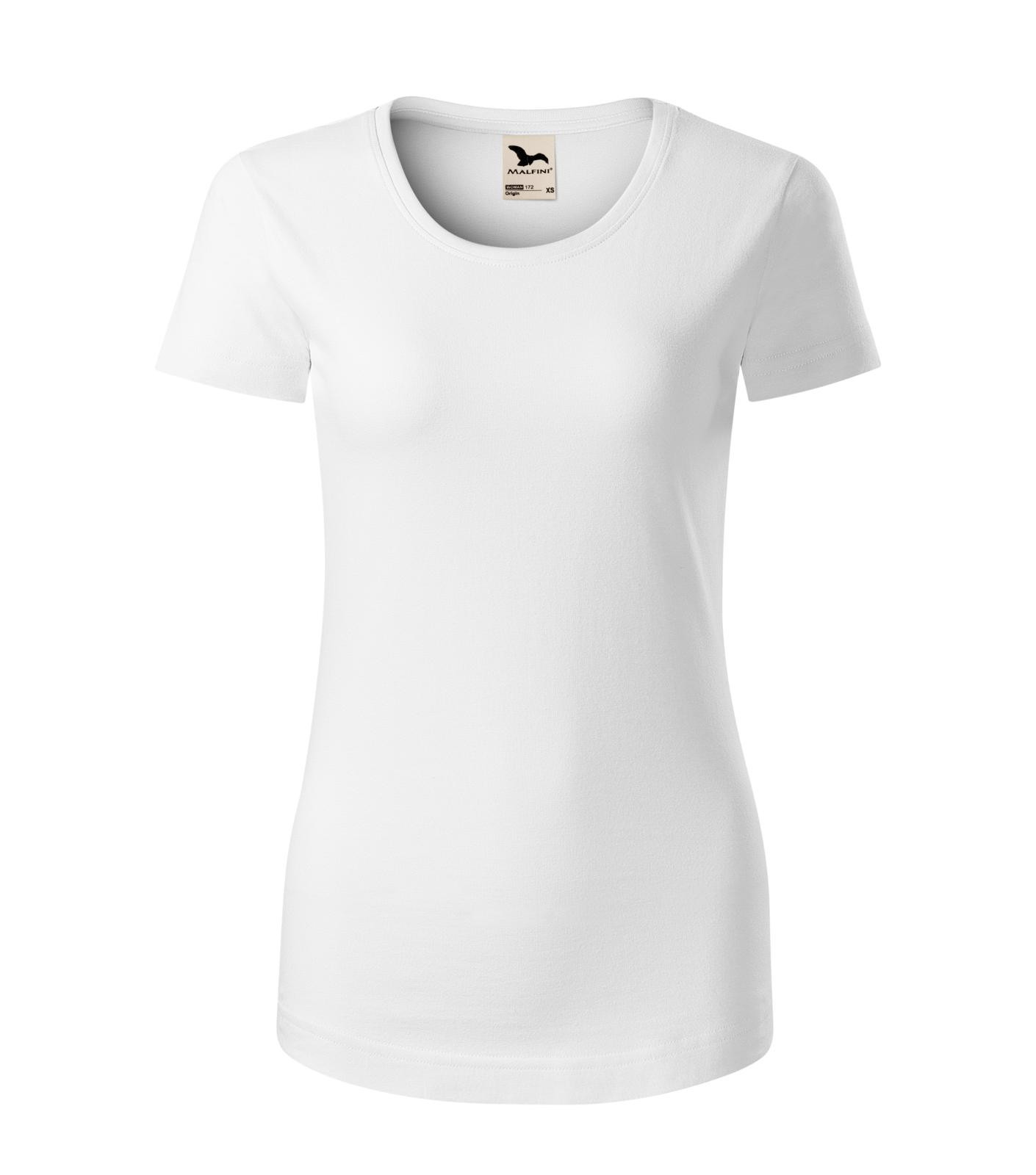 Dámske bavlnené tričko Malfini Origin 172 - veľkosť: XS, farba: biela