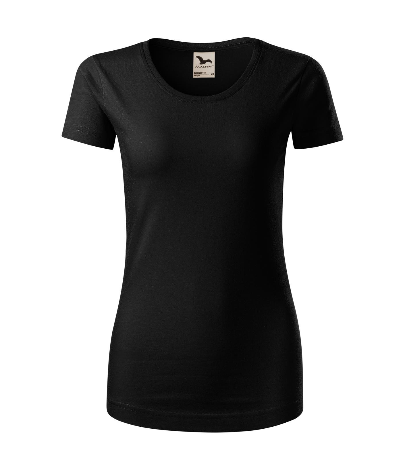 Dámske bavlnené tričko Malfini Origin 172 - veľkosť: M, farba: čierna