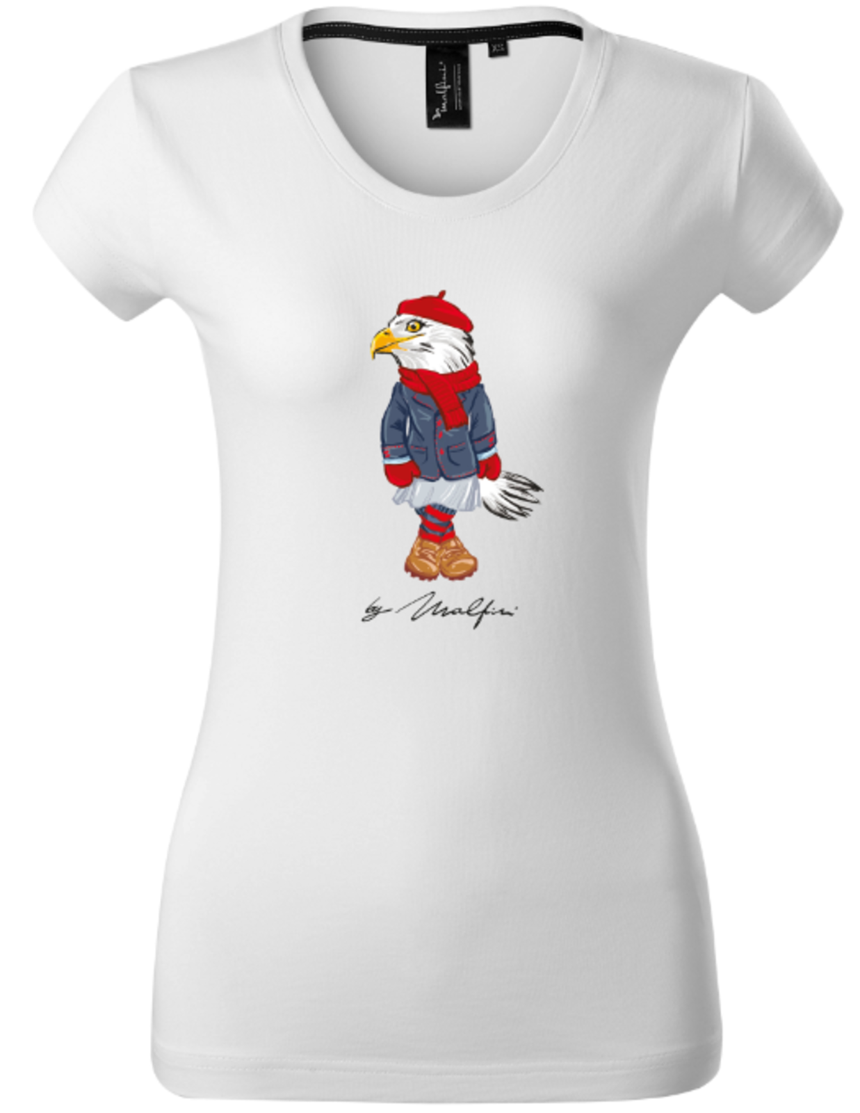 Dámske bavlnené tričko Malfini Premium Miss Malfini - veľkosť: L, farba: biela