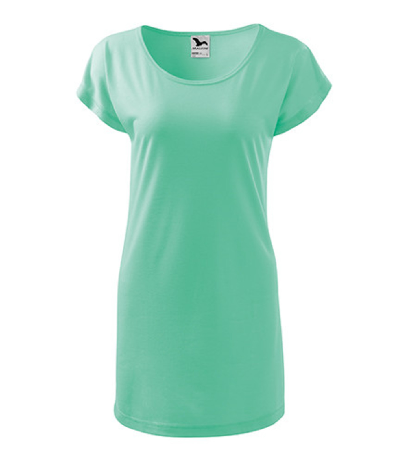 Dámske dlhé tričko/šaty Malfini Love 123 - veľkosť: M, farba: mätová