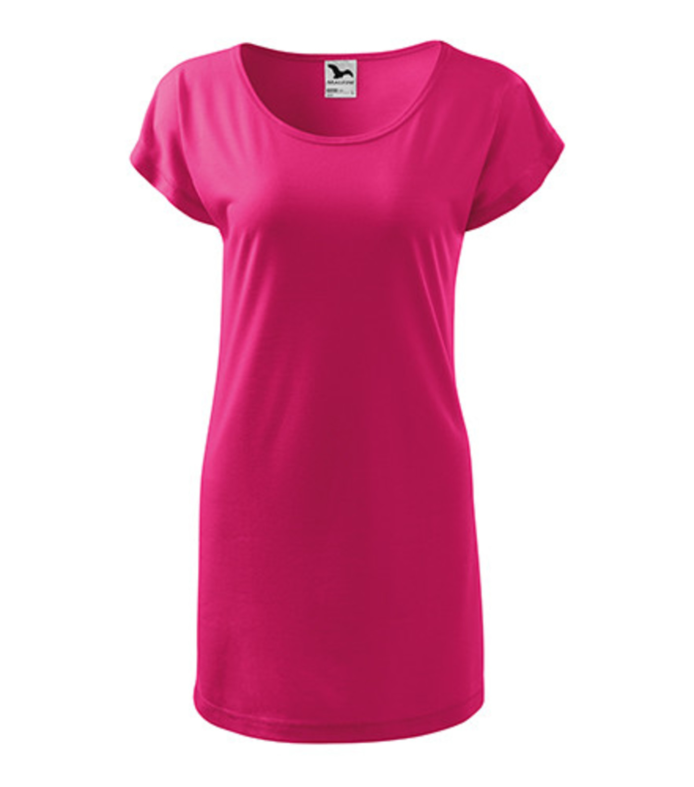 Dámske dlhé tričko/šaty Malfini Love 123 - veľkosť: S, farba: purpurová