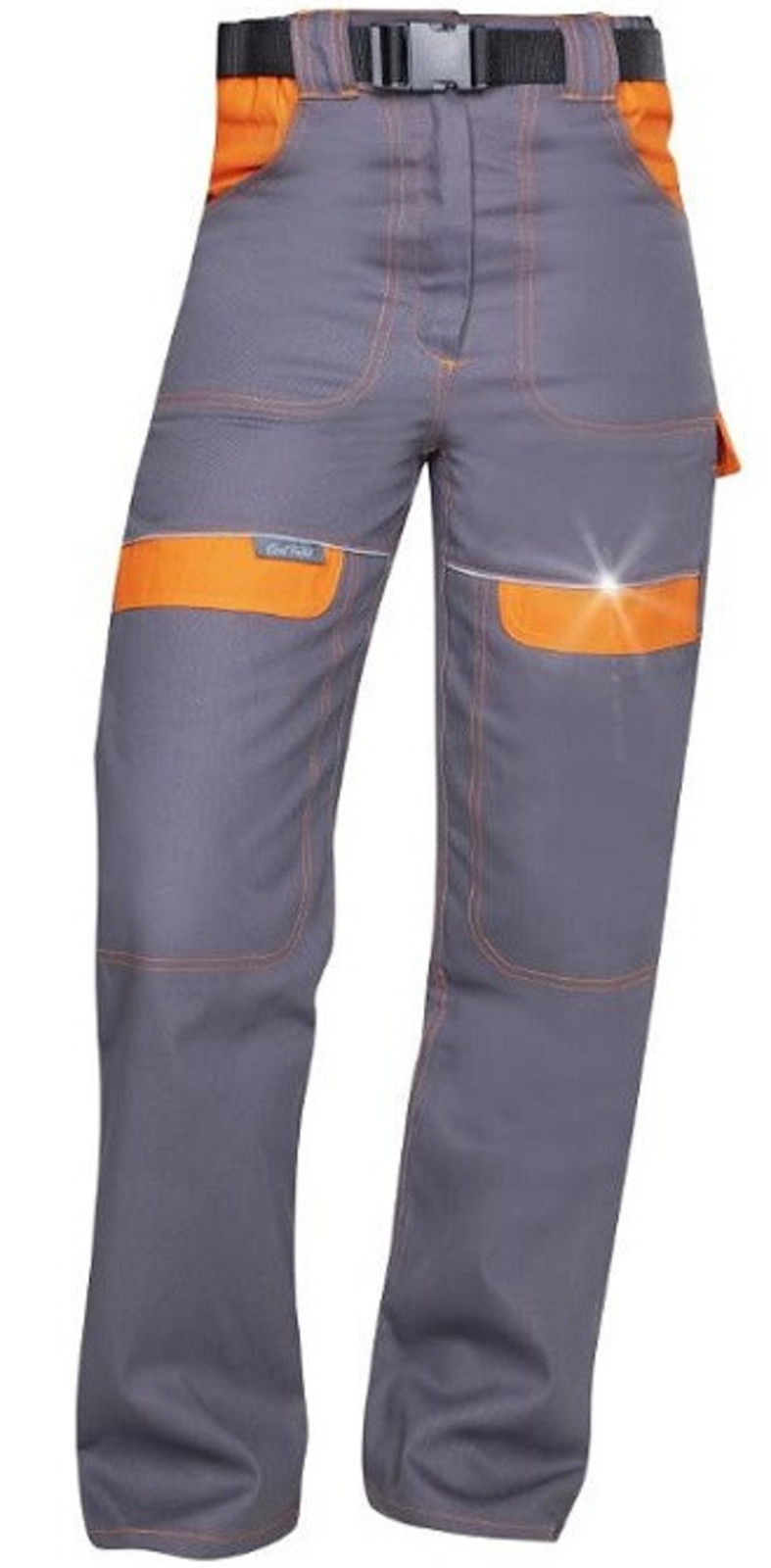 Dámské nohavice do pása Ardon Cool Trend - veľkosť: 52, farba: sivá/oranžová