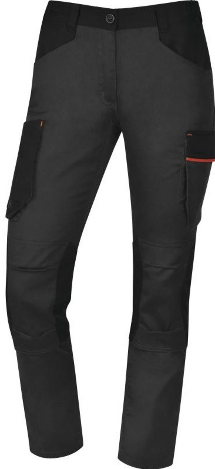 Dámske pracovné nohavice Delta Plus Mach 2 - veľkosť: XXL, farba: sivá/oranžová
