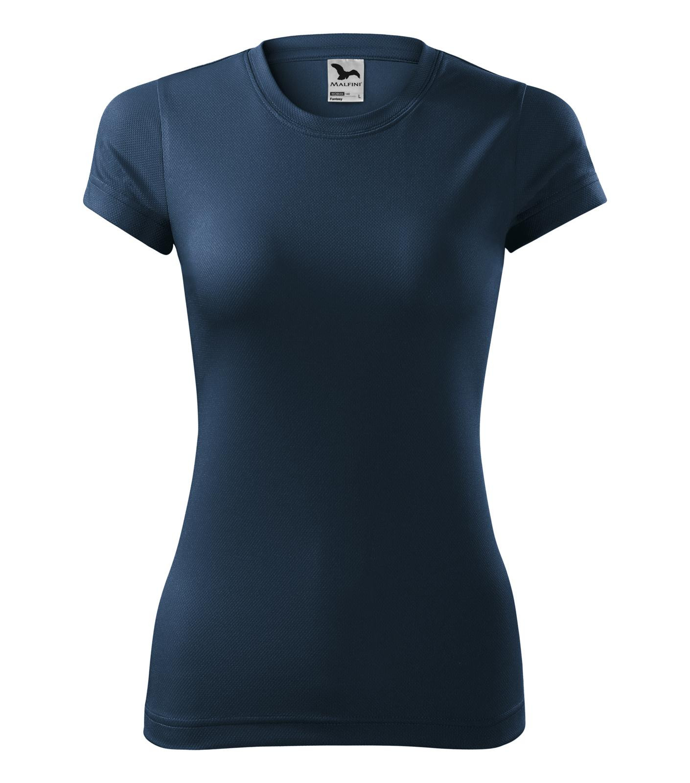 Dámske rýchloschnúce tričko Malfini Fantasy 140 - veľkosť: XL, farba: tmavo modrá