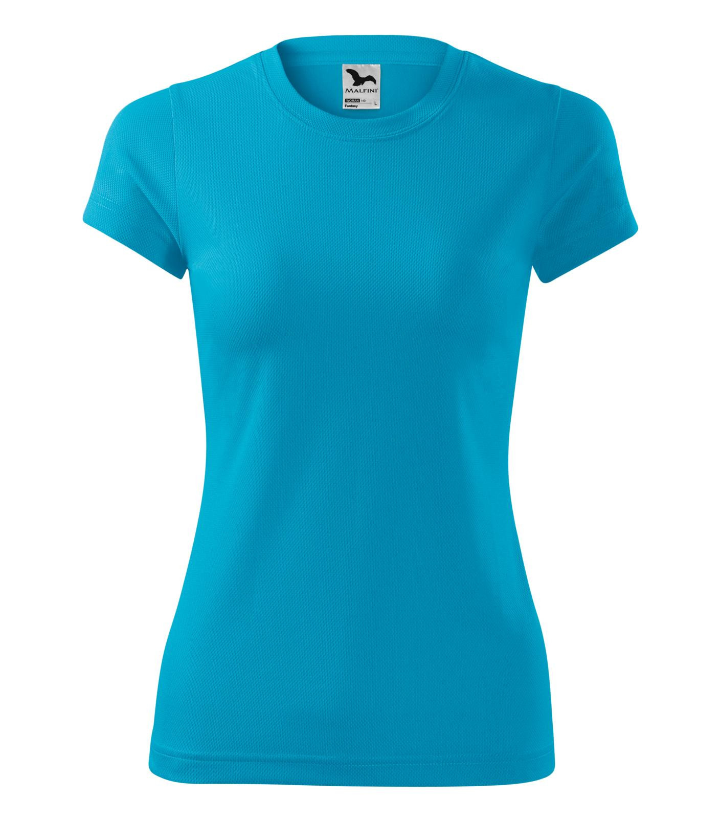 Dámske rýchloschnúce tričko Malfini Fantasy 140 - veľkosť: M, farba: tyrkysová