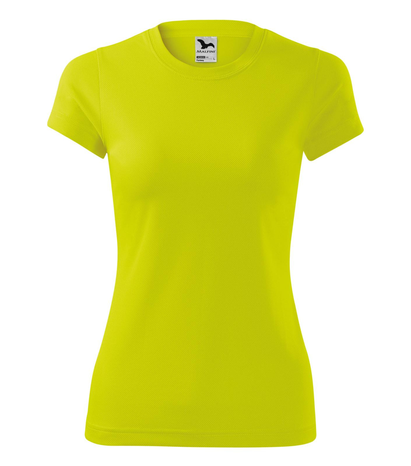 Dámske rýchloschnúce tričko Malfini Fantasy 140 - veľkosť: XXL, farba: neonová žltá