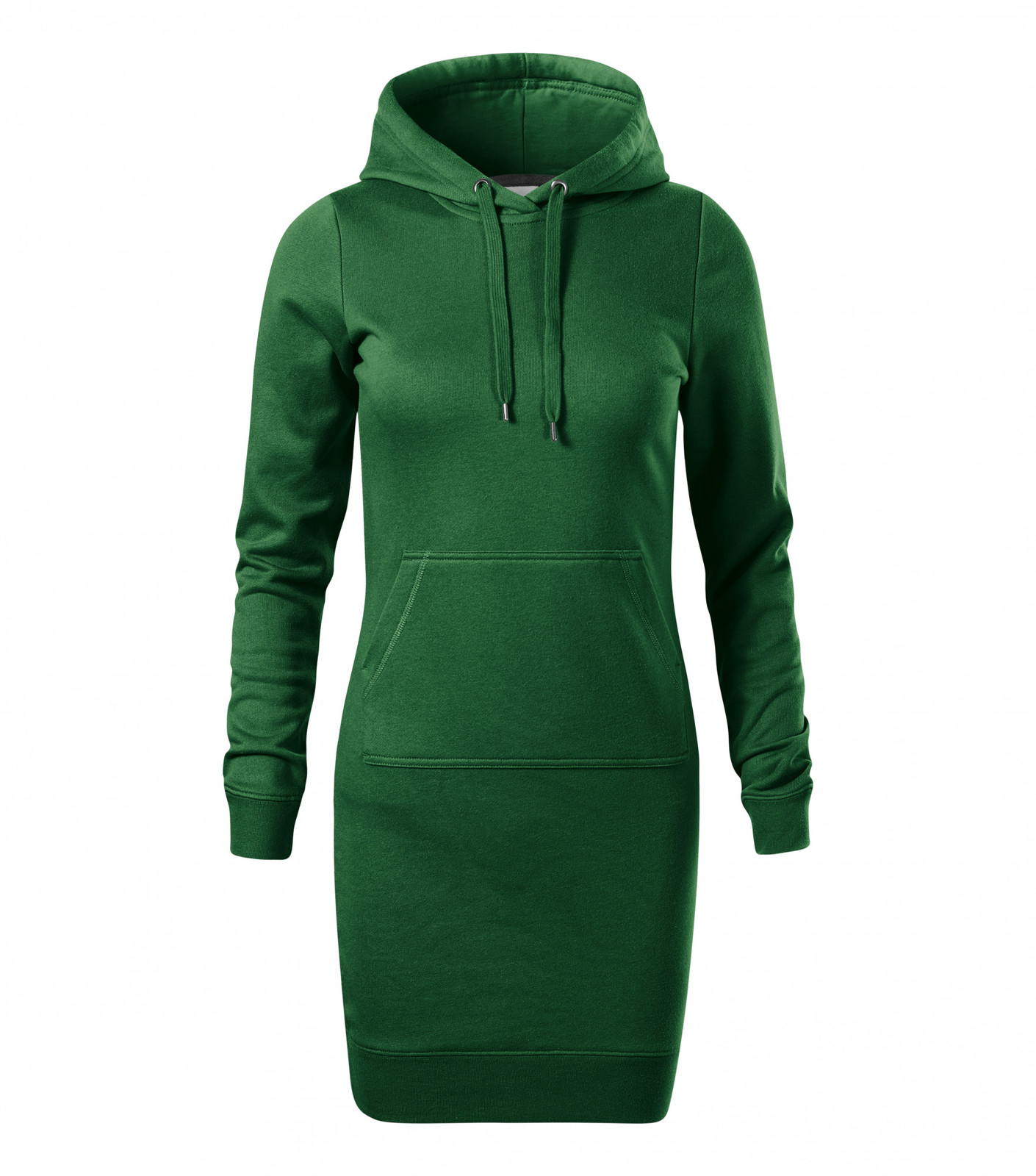 Dámske šaty Malfini Snap 419 - veľkosť: M, farba: fľašková zelená