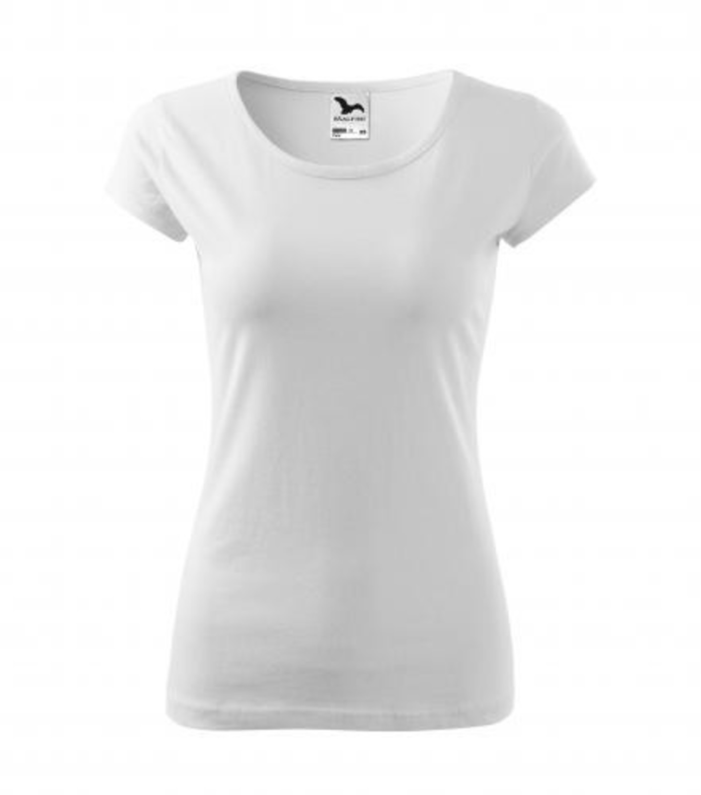 Dámske bavlnené tričko Malfini Pure 122 - veľkosť: XS, farba: biela