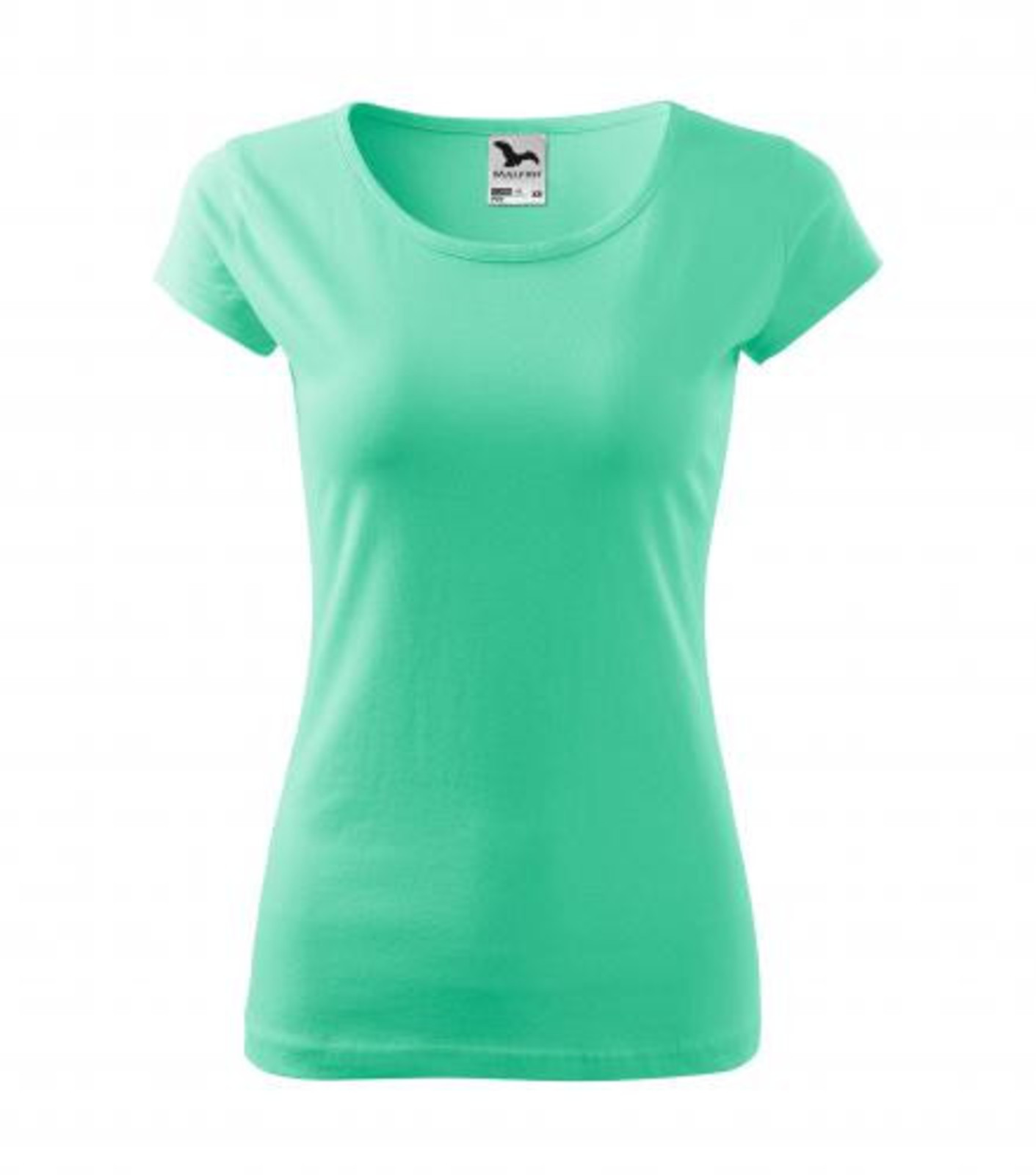 Dámske bavlnené tričko Malfini Pure 122 - veľkosť: XS, farba: mätová