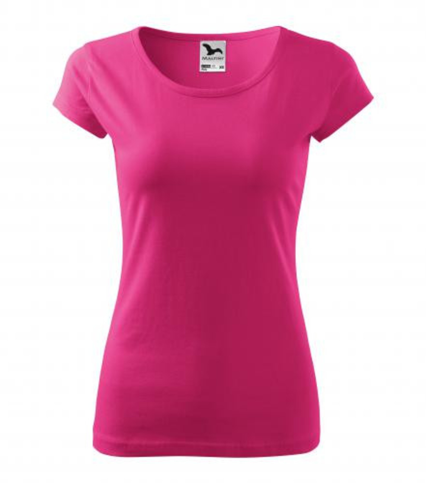 Dámske bavlnené tričko Malfini Pure 122 - veľkosť: XL, farba: purpurová