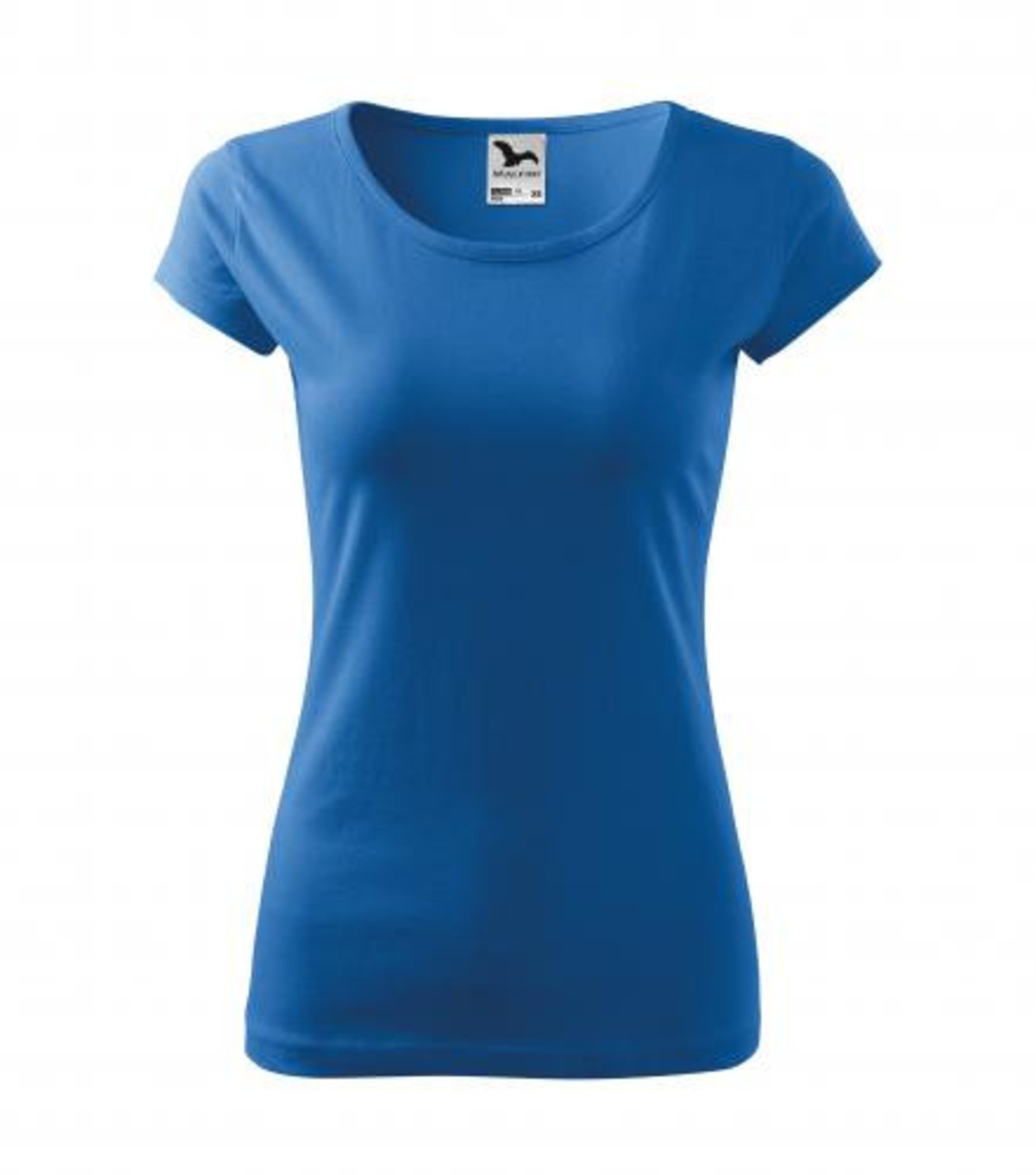 Dámske bavlnené tričko Malfini Pure 122 - veľkosť: XS, farba: svetlo modrá