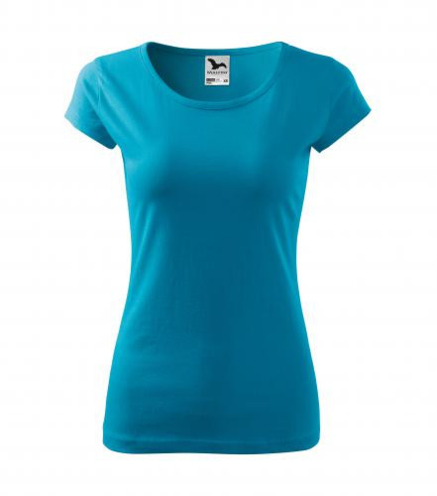 Dámske bavlnené tričko Malfini Pure 122 - veľkosť: L, farba: tyrkysová