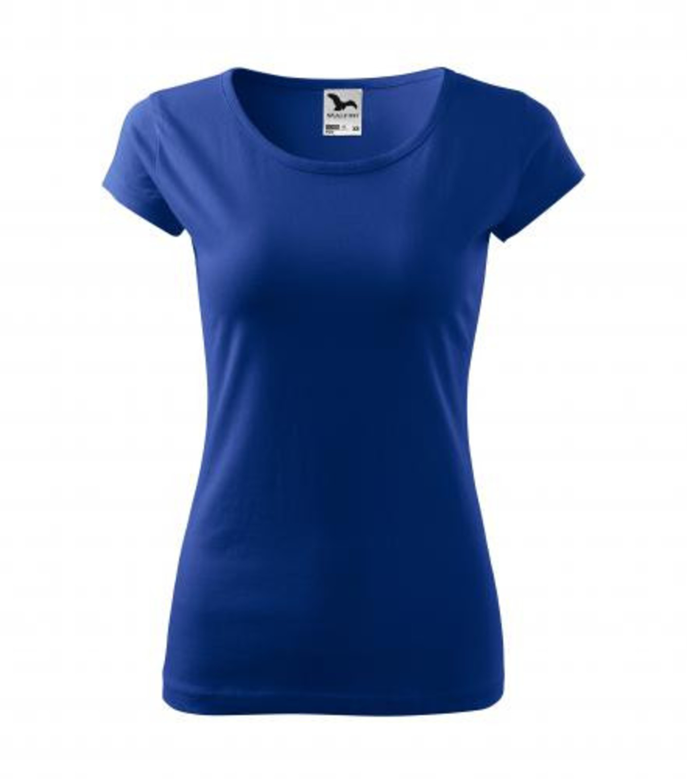 Dámske bavlnené tričko Malfini Pure 122 - veľkosť: XL, farba: kráľovská modrá